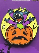 Stitch in Pumpkin Halloween Pin