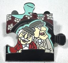 Haunted Mansion Muppets Mystery Puzzle Pin - Statler & Waldorf