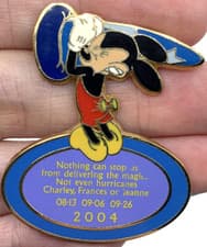 2004 Hurricane Charley, Frances, Jeanne Thank You Pin