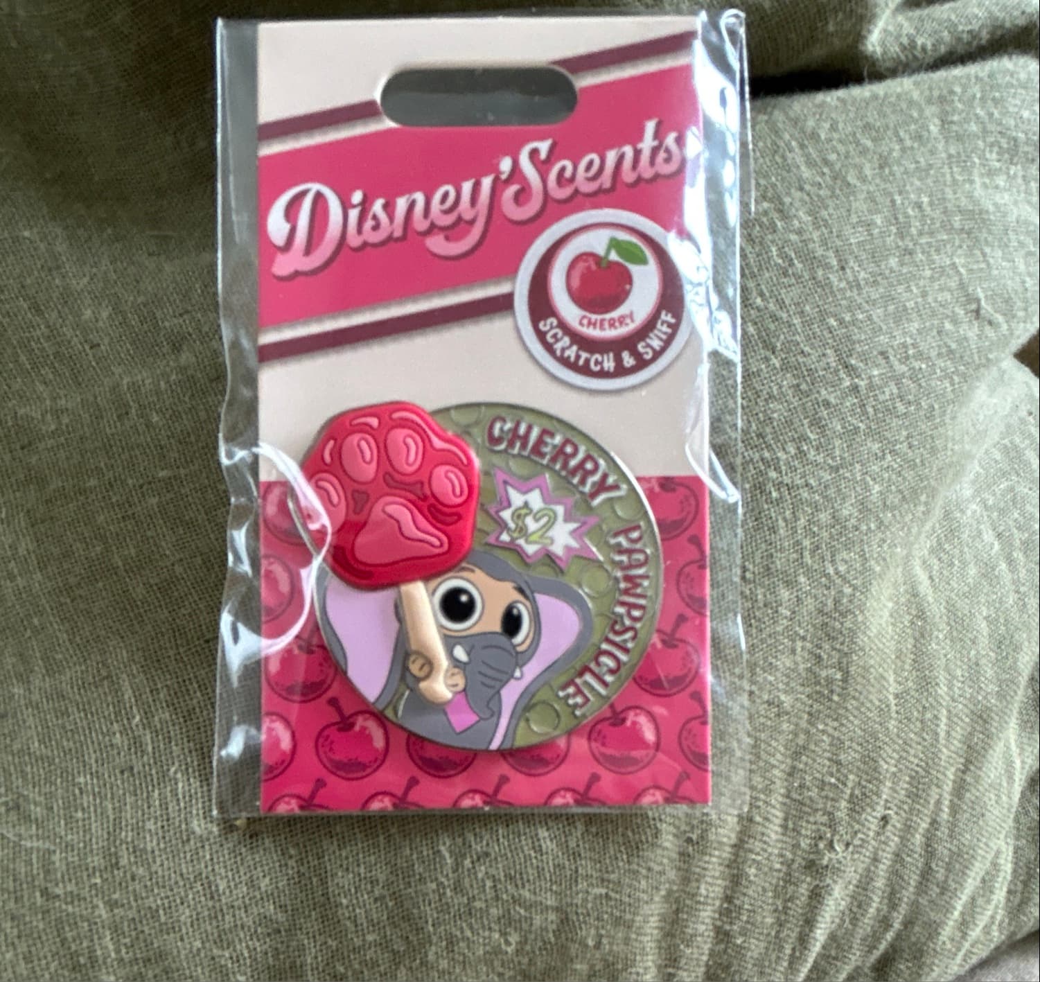 Finnick Cherry Pawpsicle Zootopia Pin of the Month front