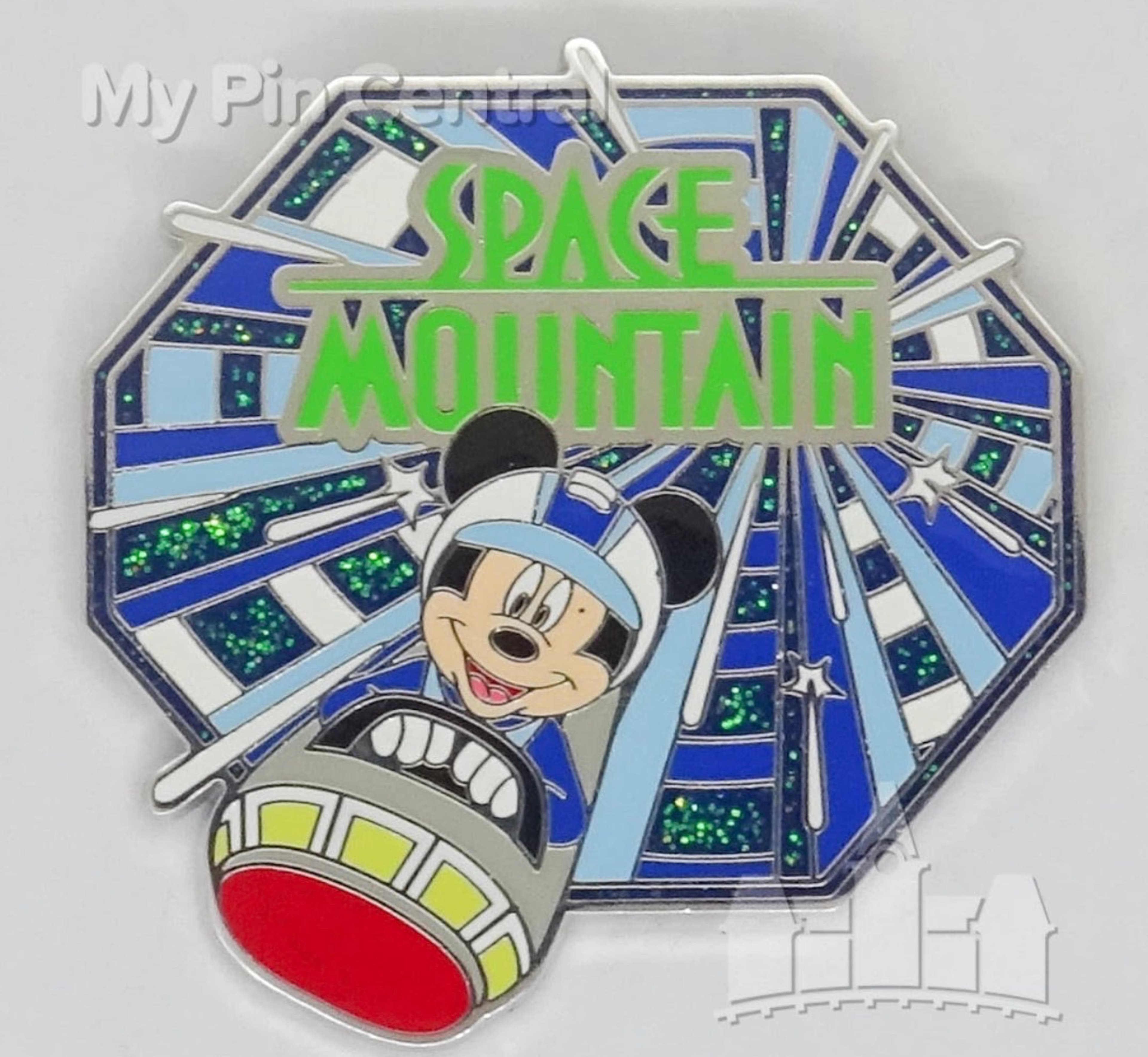 Mickey Mouse Space Mountain Ride Rocket Pin