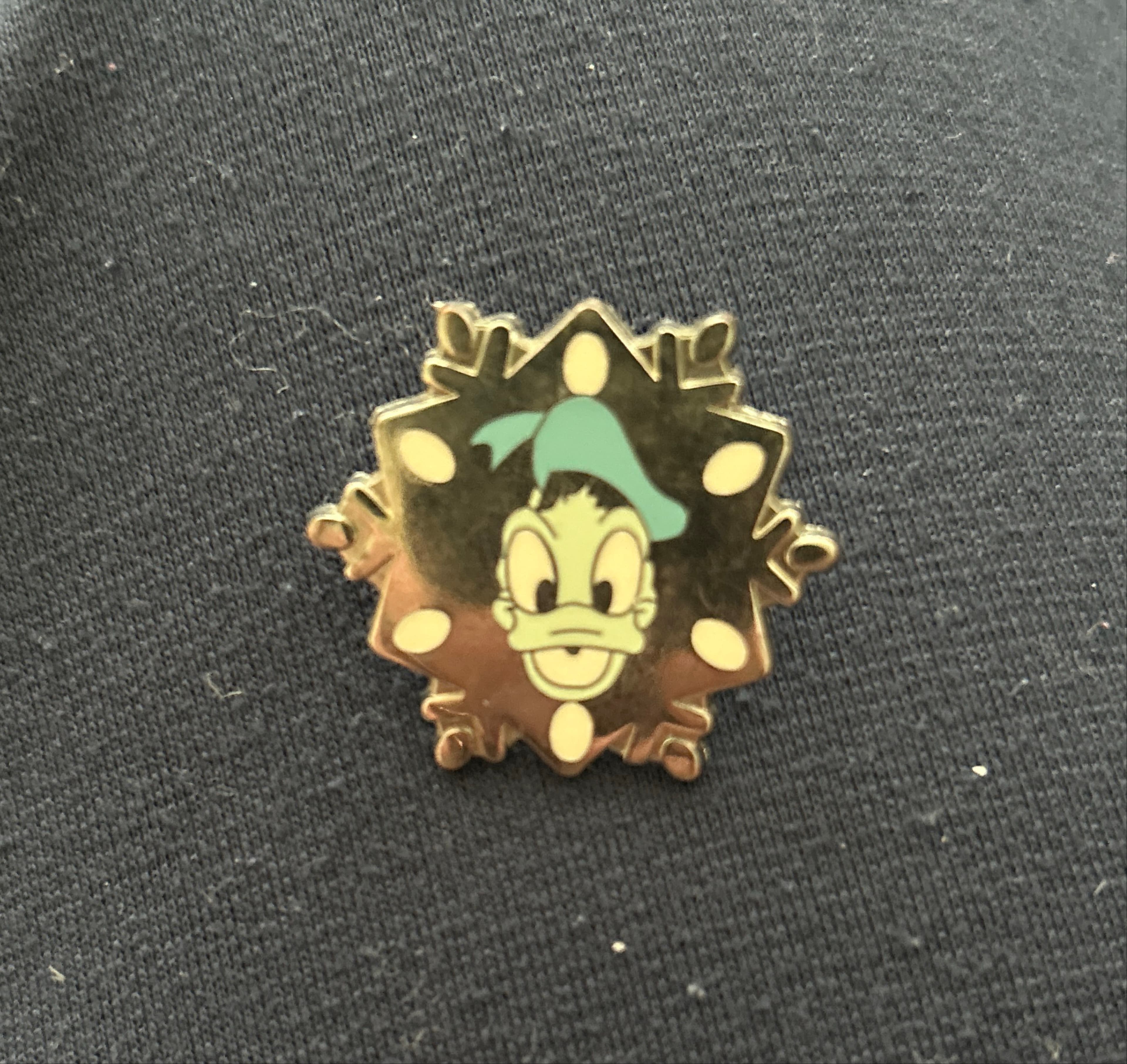 Donald Duck Snowflake Pin