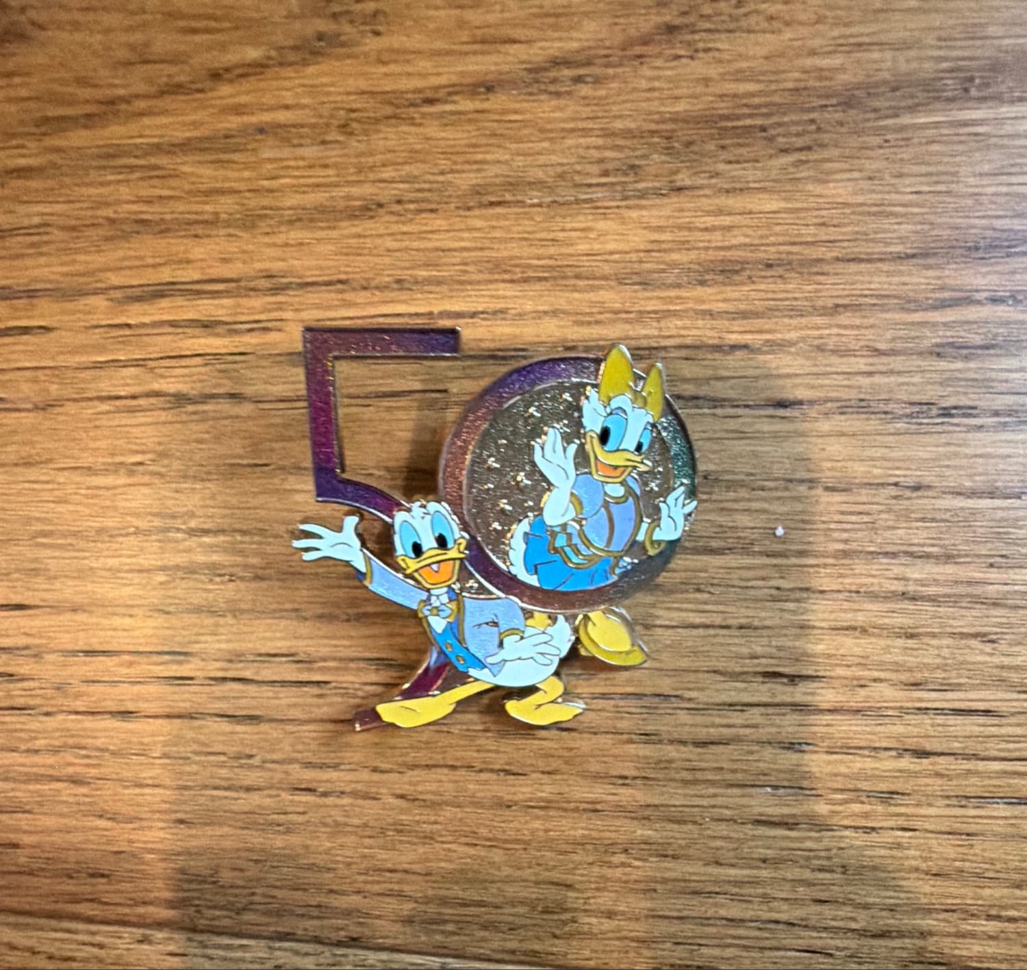 Disney 50th Anniversary Pin - Donald and Daisy Duck