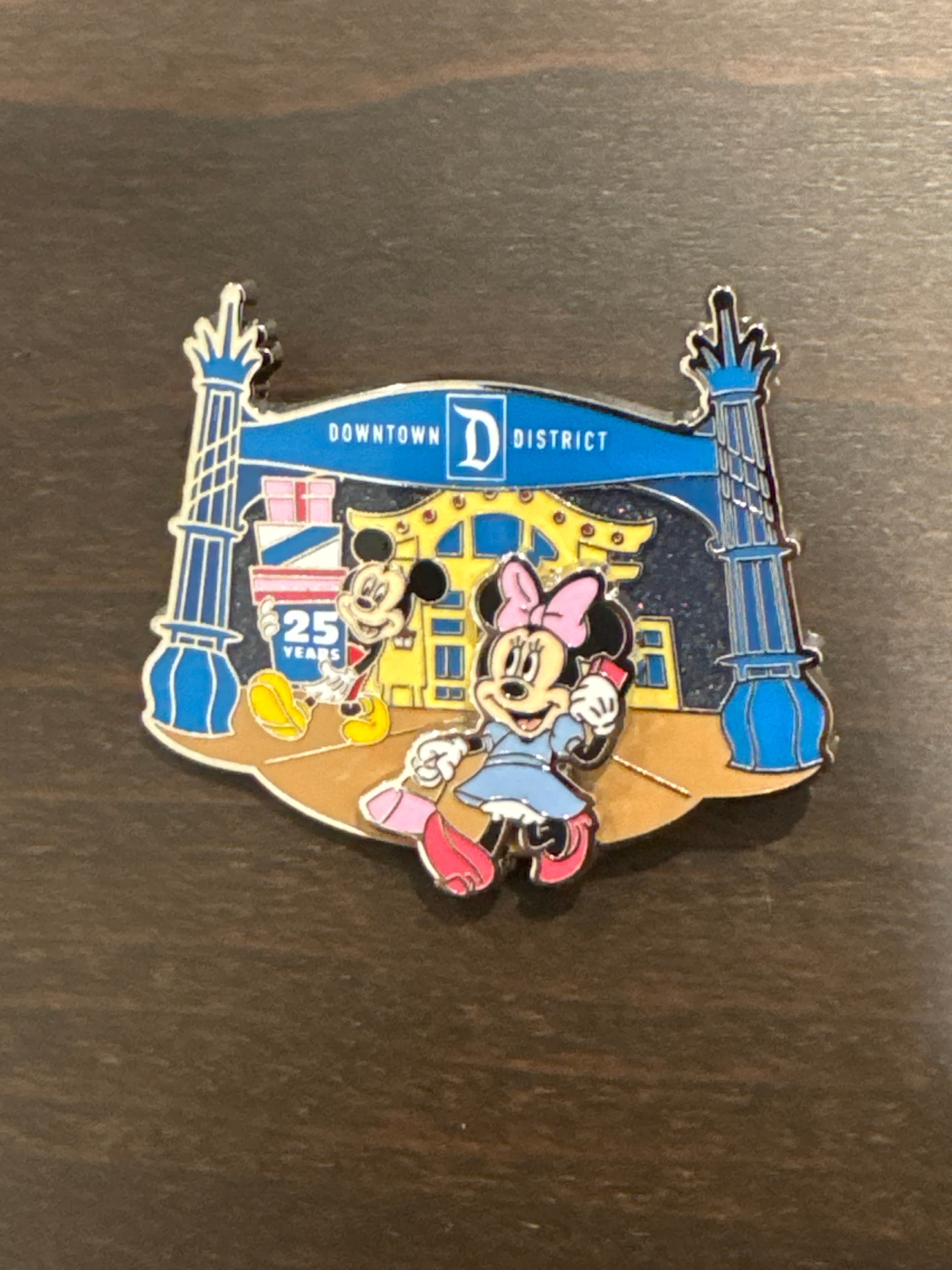 Downtown Disney 25th Anniversary - Mickey and Minnie Pin