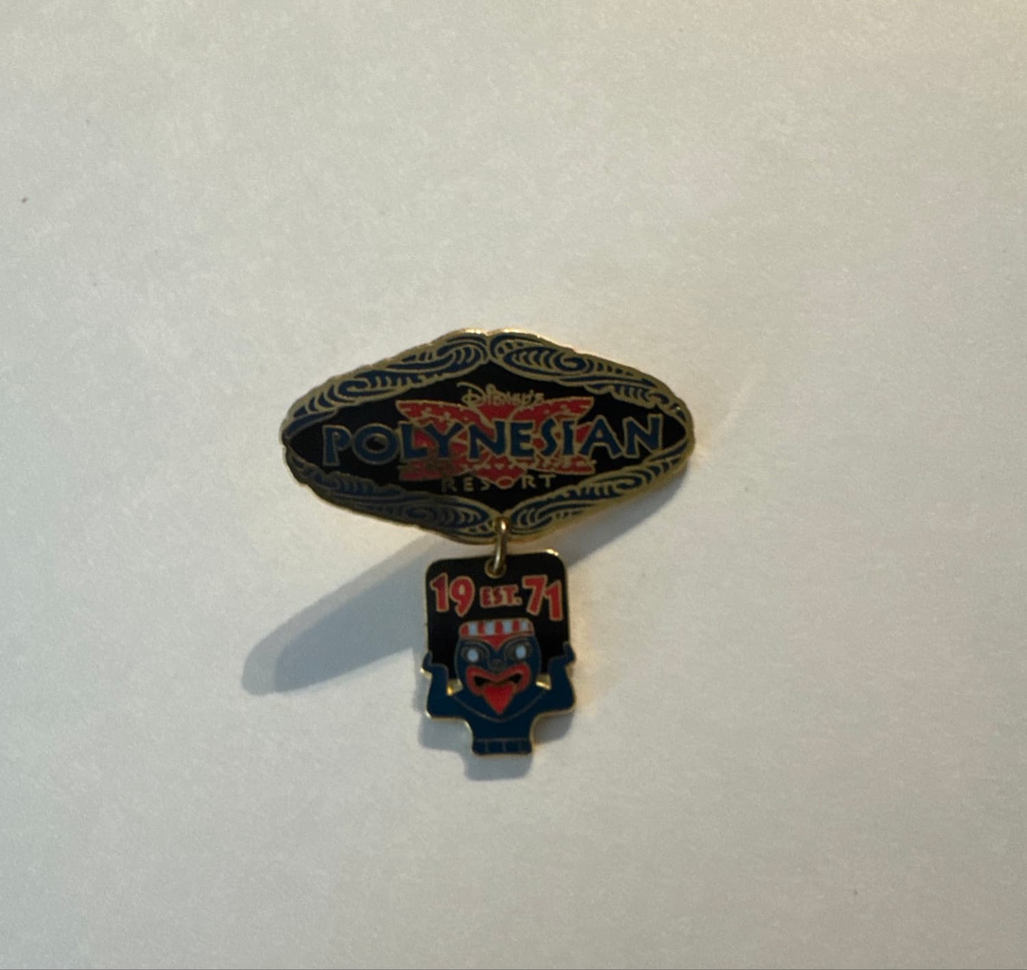 Polynesian Resort Est. 1971 Dangle Pin