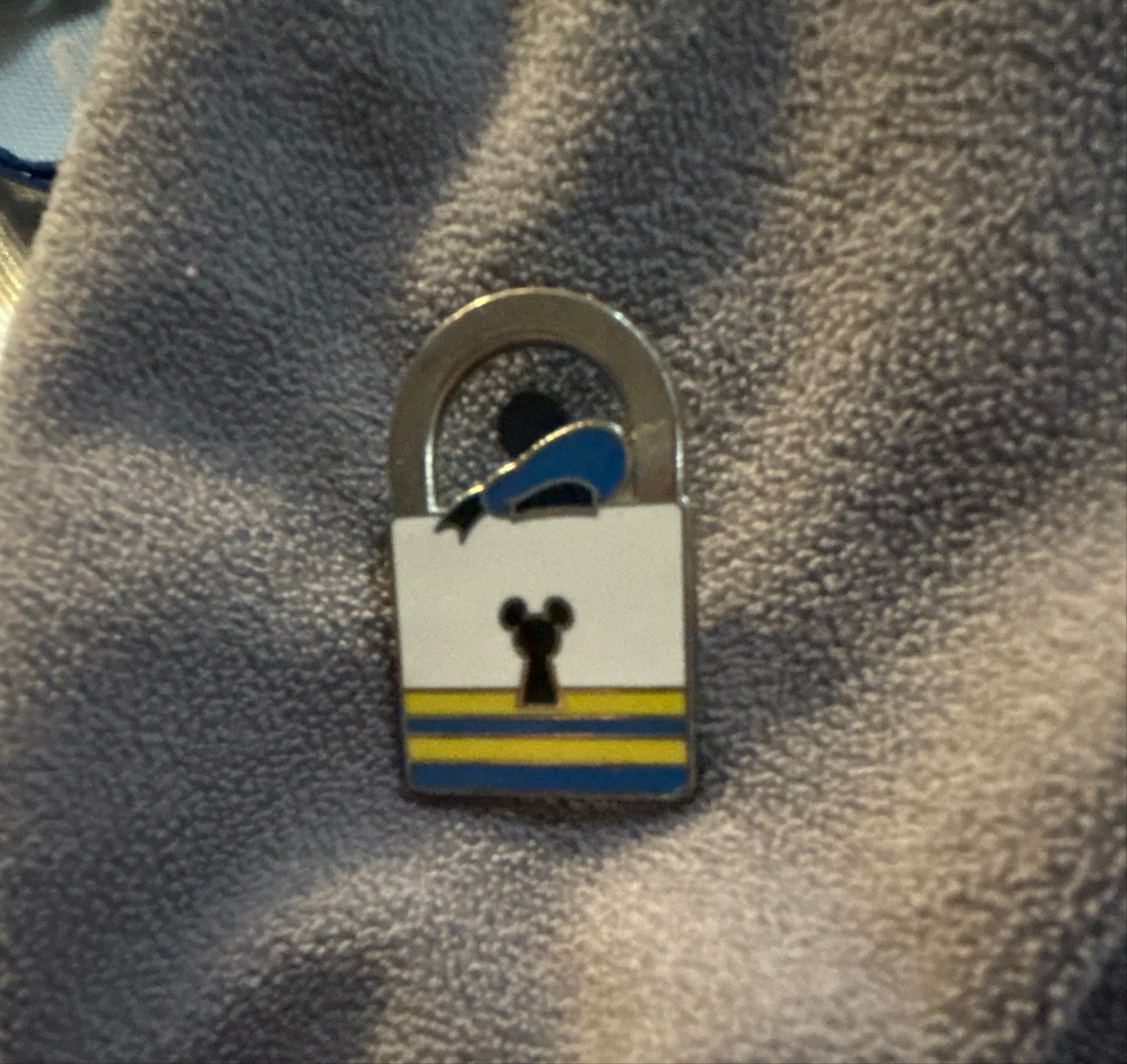 Donald Duck Padlock with Mickey Mouse Keyhole