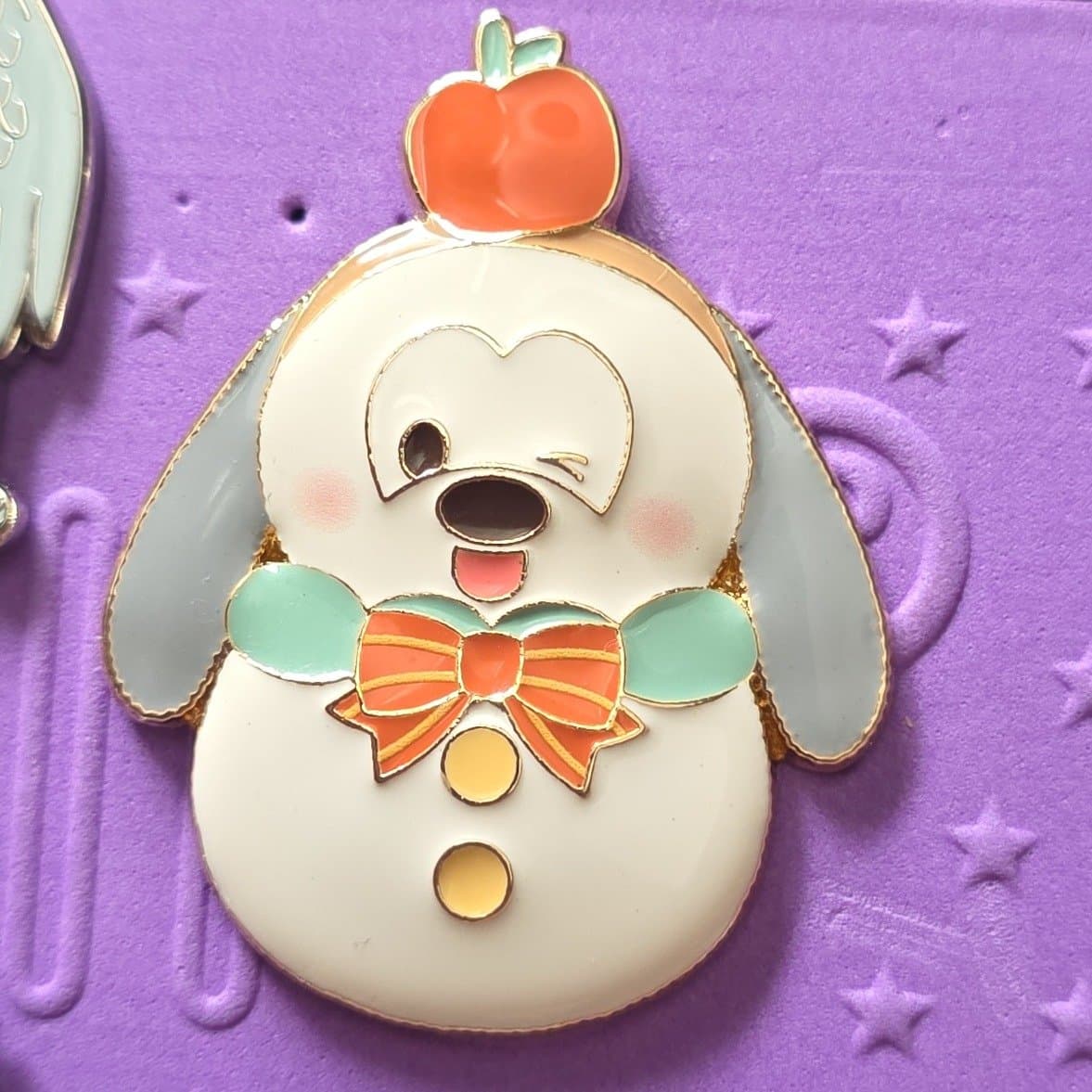 Pluto Snowman Snowflake Holiday Christmas Pin