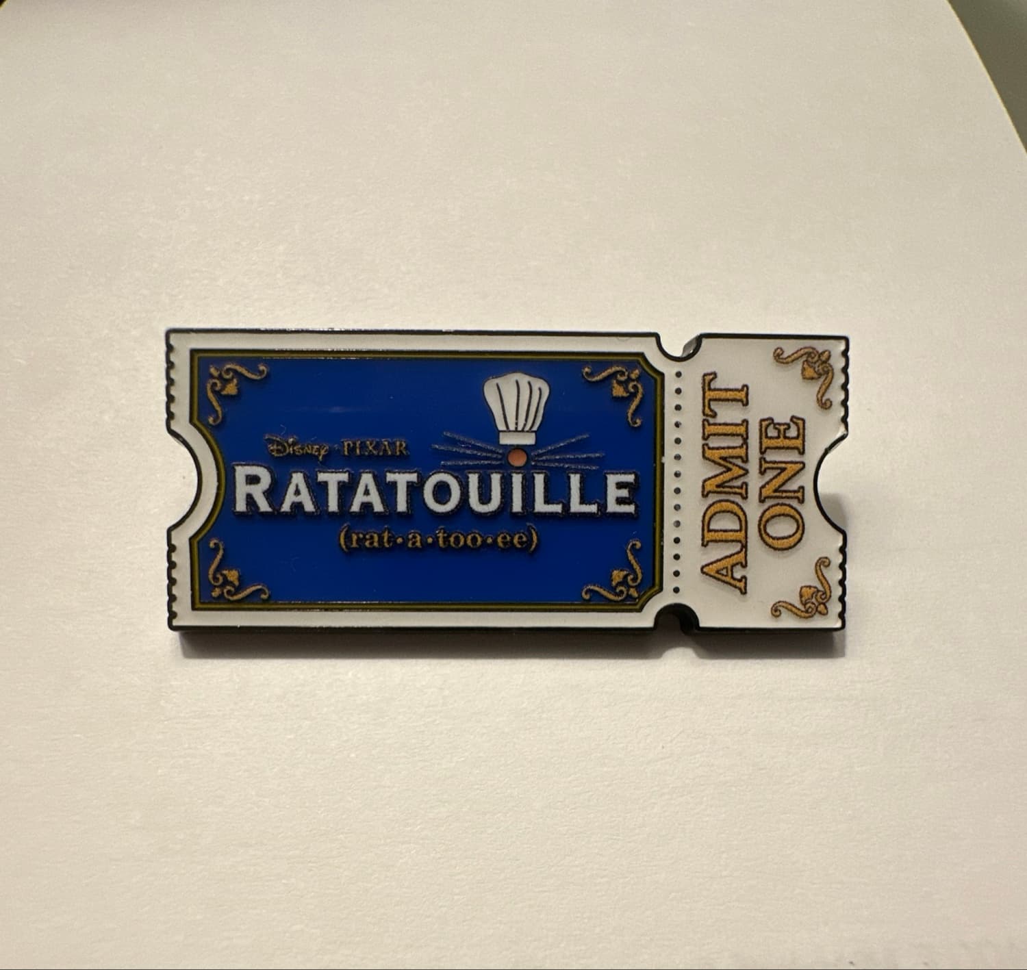 Loungefly Disney Pixar Ratatouille Movie Ticket Admit One Pin