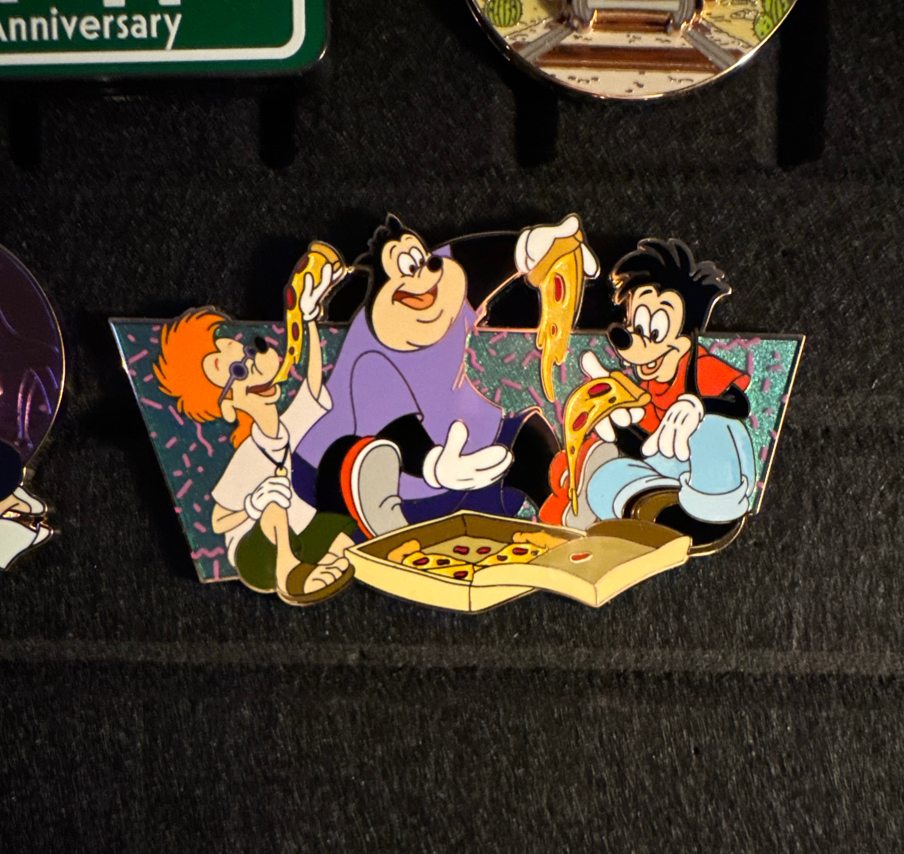 Max, PJ, and Bobby - Eating Pizza - A Goofy Movie - 30th Anniversary
