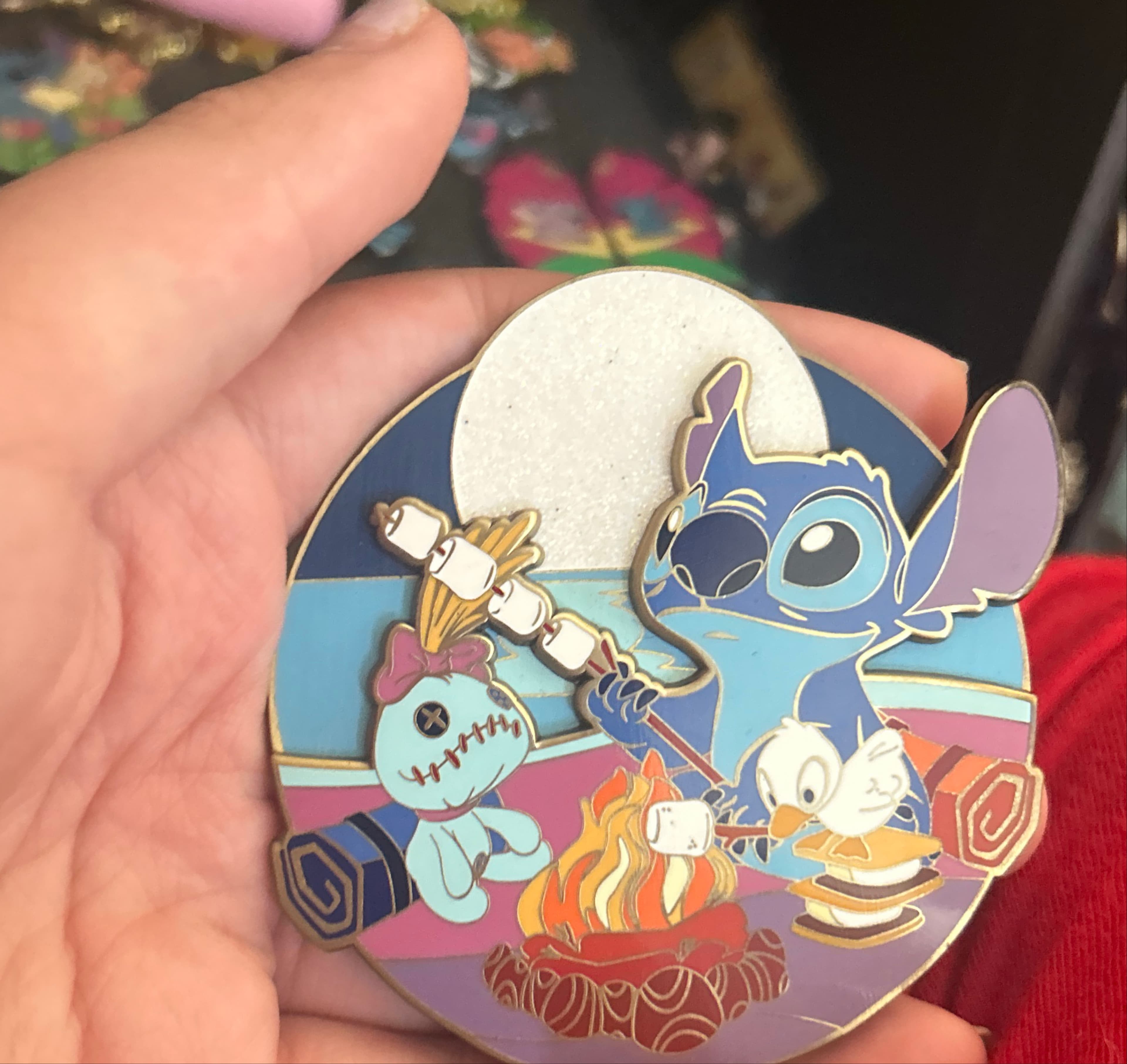 Stitch camping with scrump