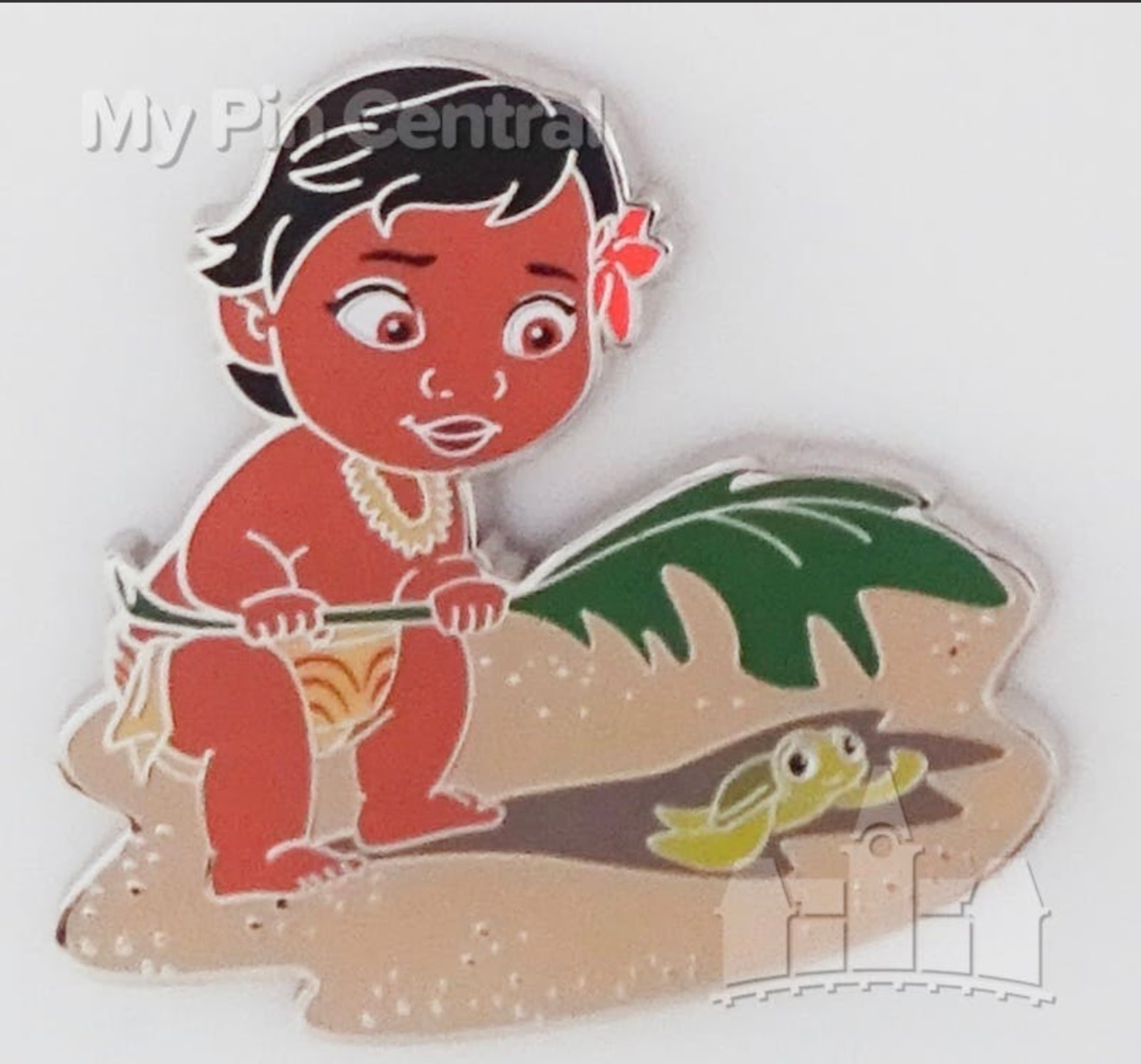 Baby Moana - Shading A Turtle