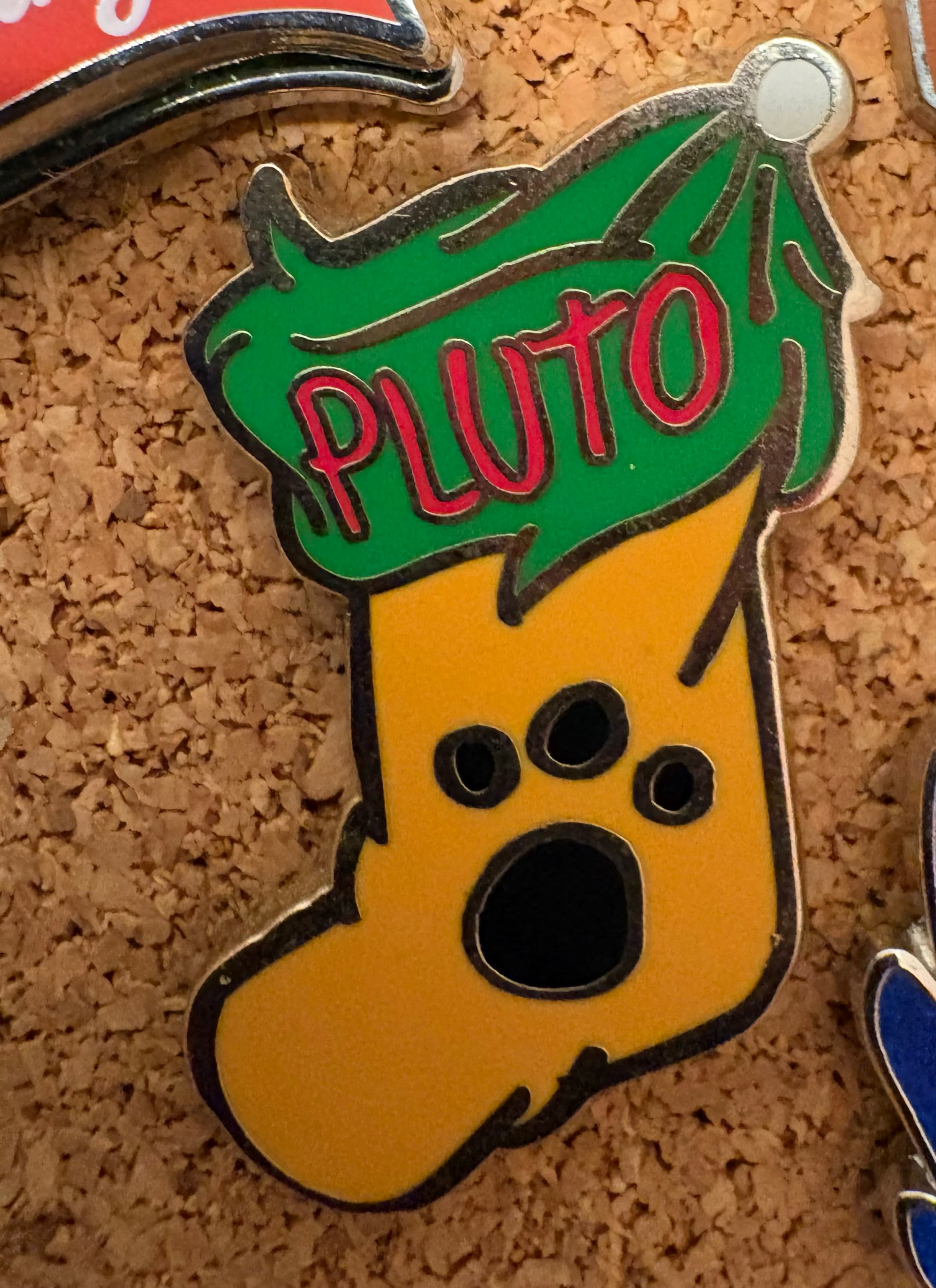 Pluto Holiday Stocking Pin