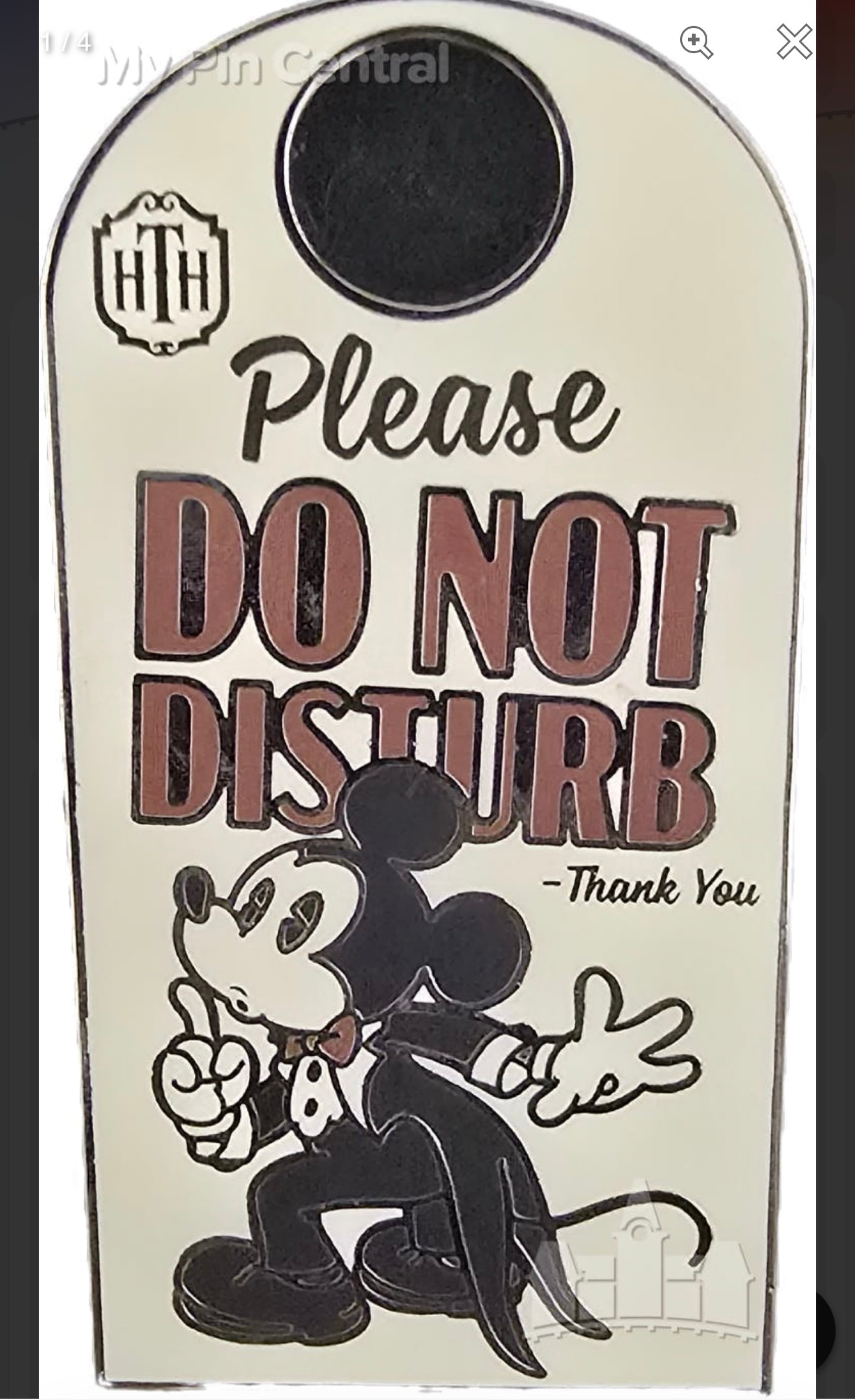 Tower of Terror - Hollywood Tower Hotel - Do Not Disturb Door Hanger front