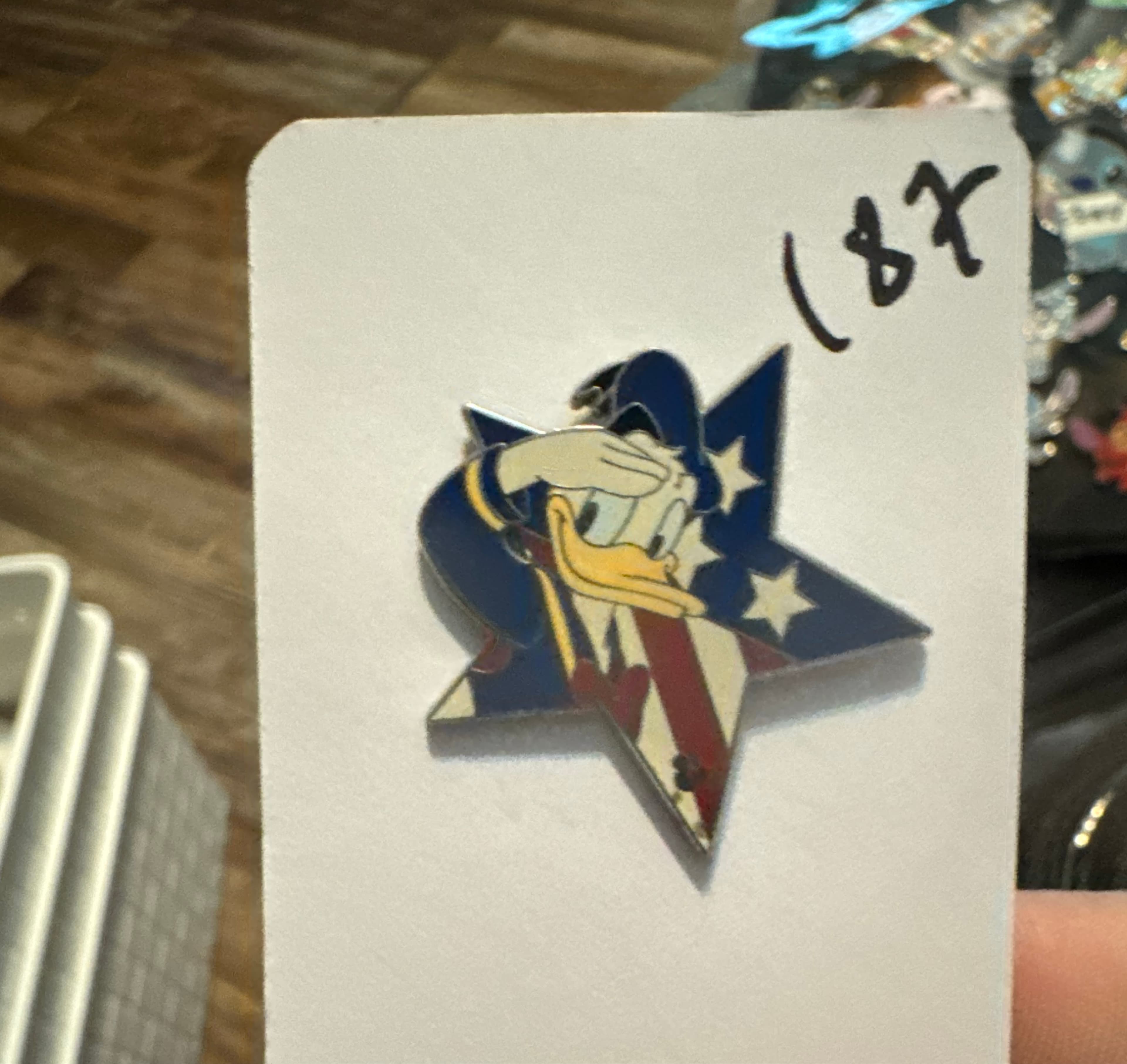 Donald Duck Only patriotic star