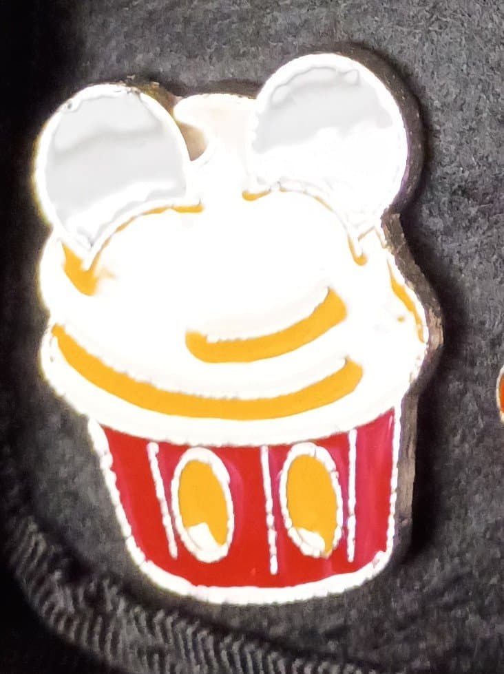 white icing with orange