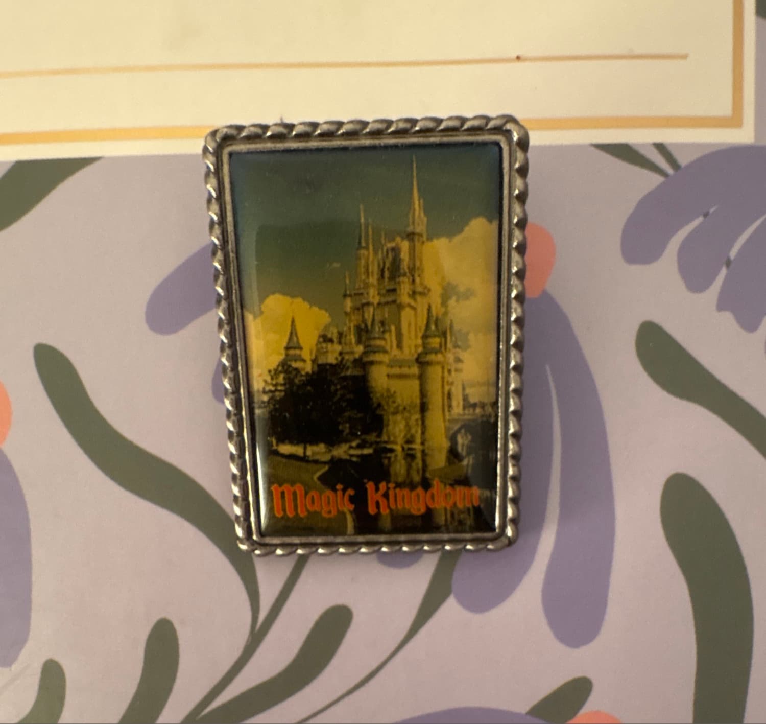 Magic Kingdom Cinderella Castle Stamp Pin