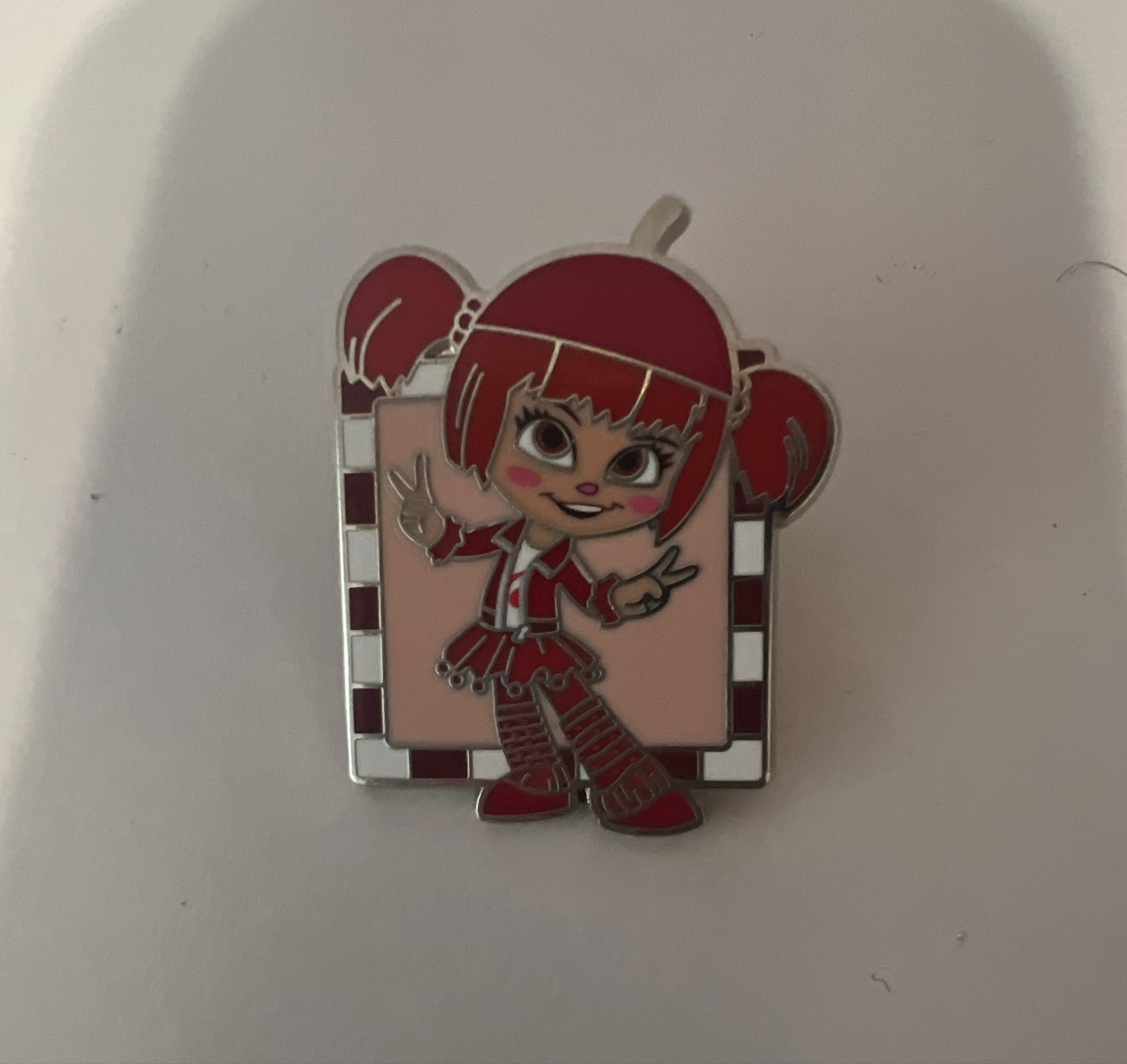 Vanellope von Schweetz Peace Sign with Checkered Border