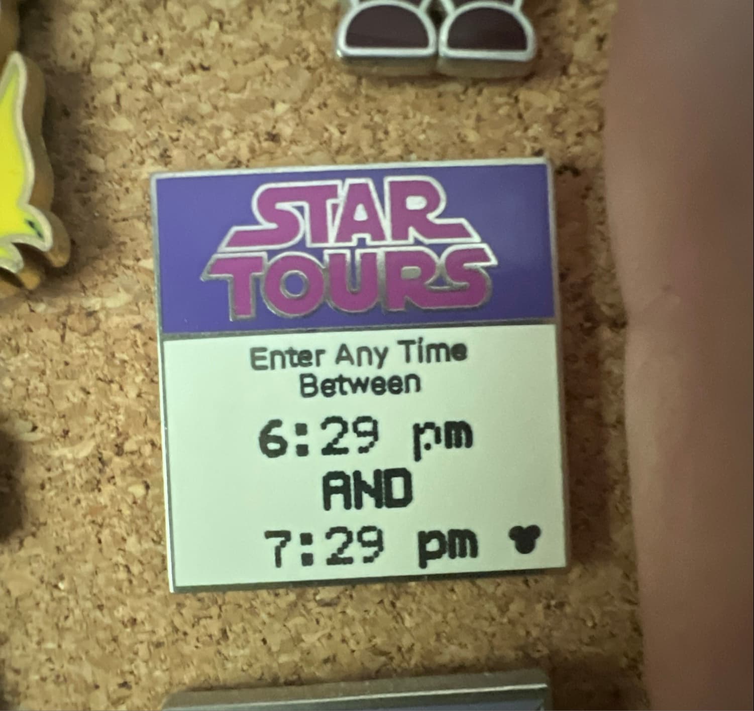 Star Tours Fast Pass Hidden Mickey Pin
