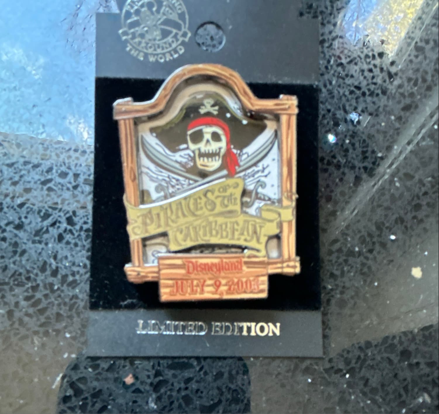 Disneyland Pirates of the Caribbean Event Skull with Crossed Swords Logo Limited Edition Pin