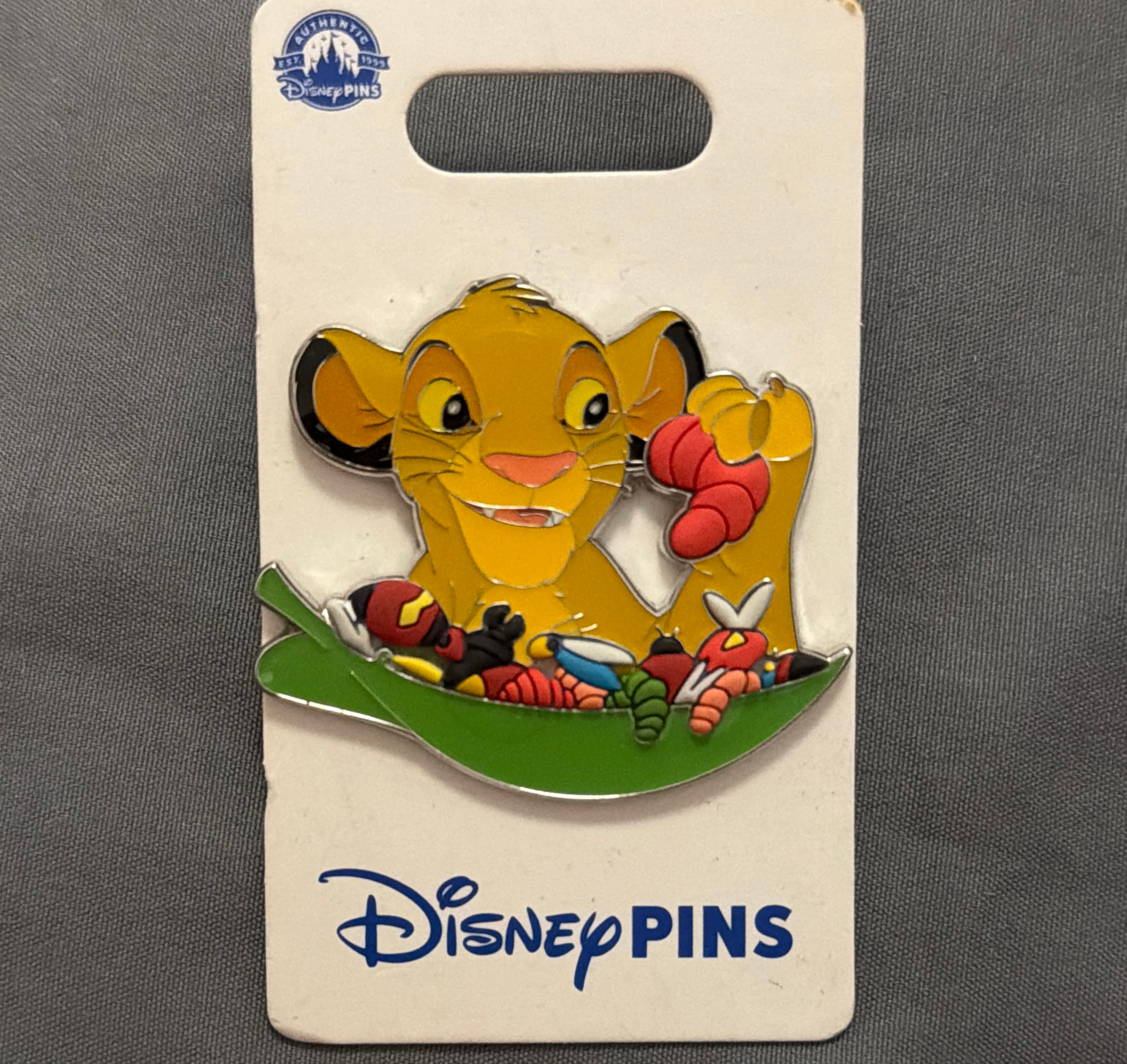 Cub Simba Eating Bugs - The Lion King front