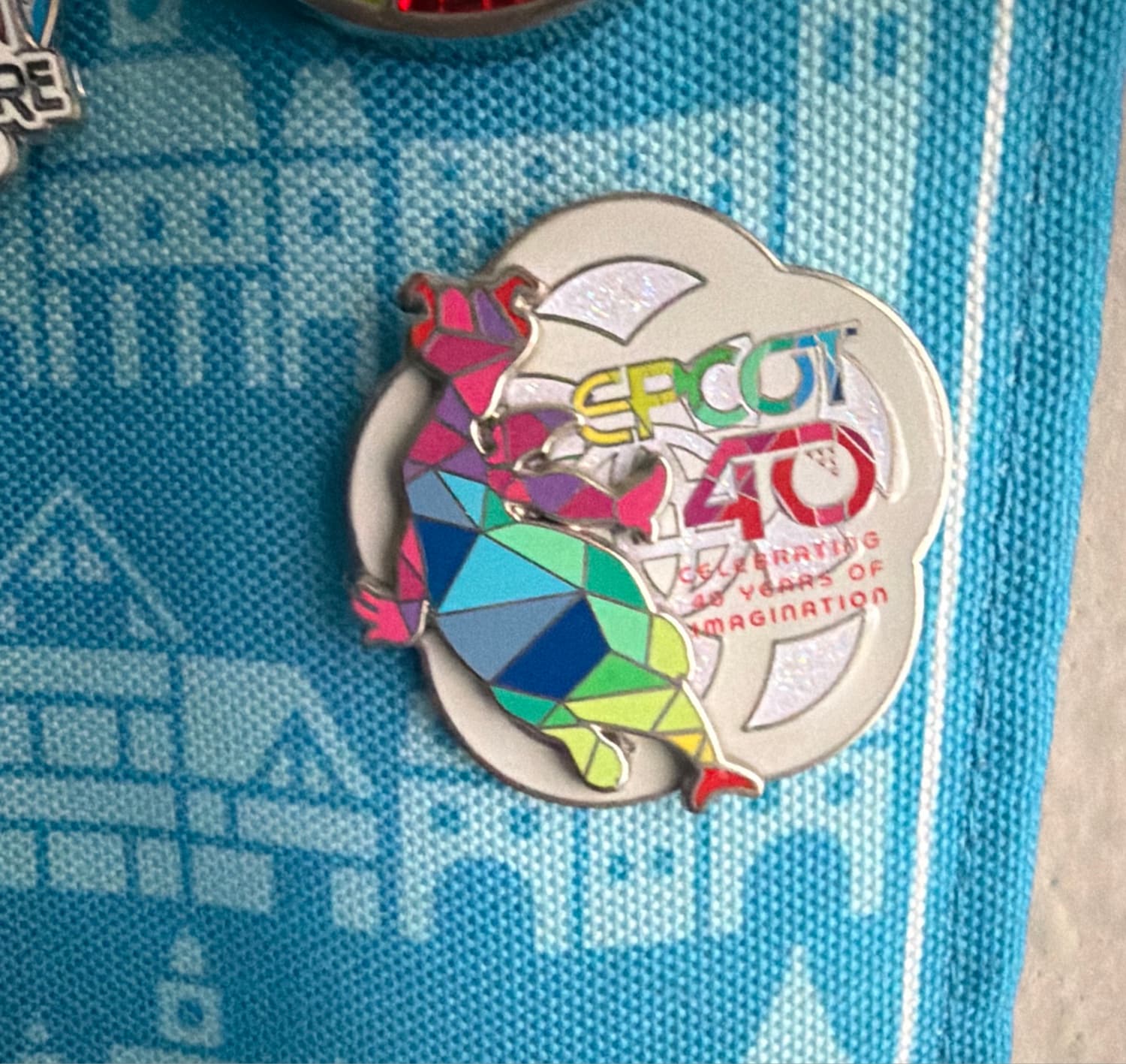 Figment Epcot 40th Anniversary Mosaic Pin