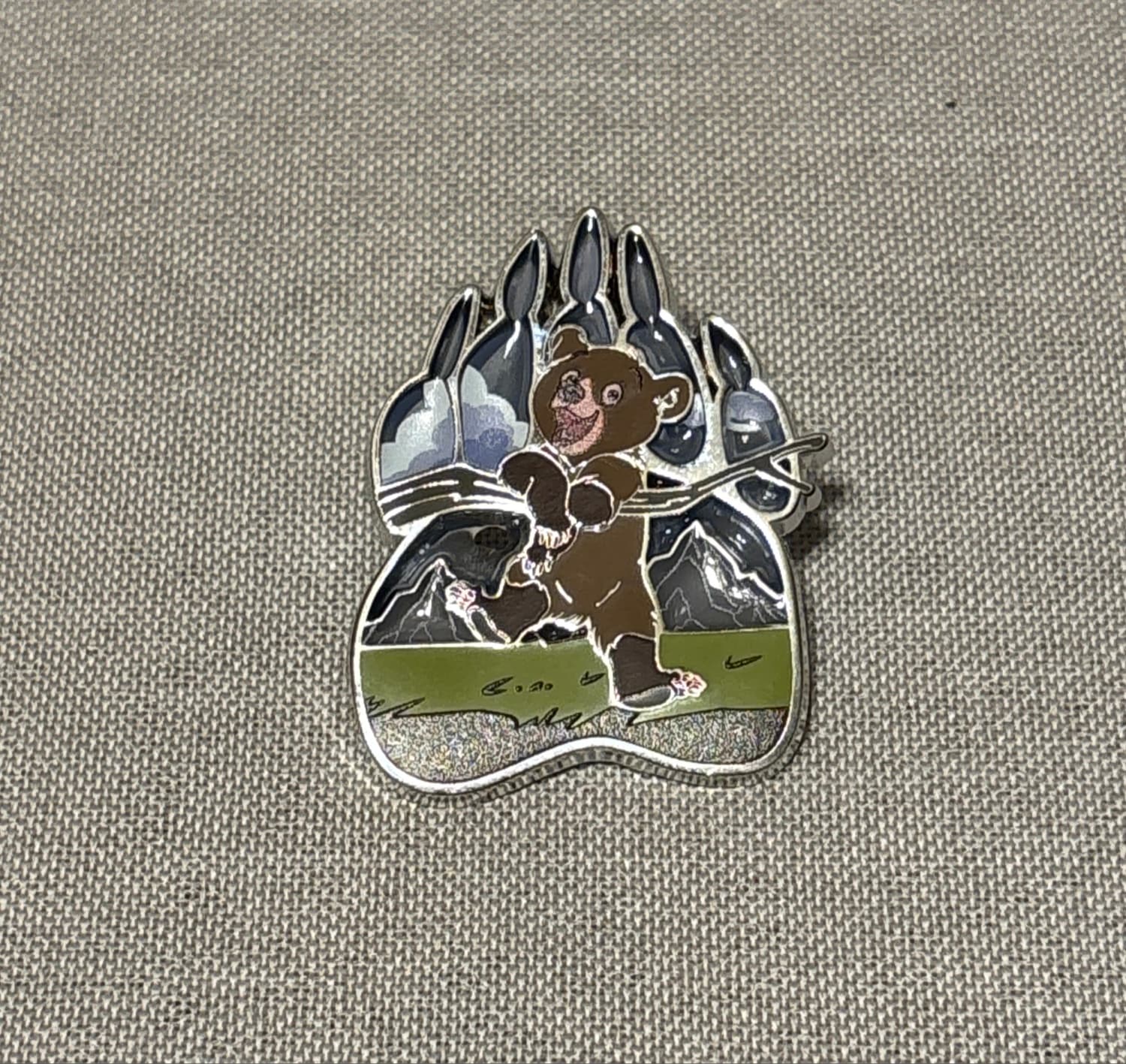 Brother Bear Stained Glass Blind Box Pin