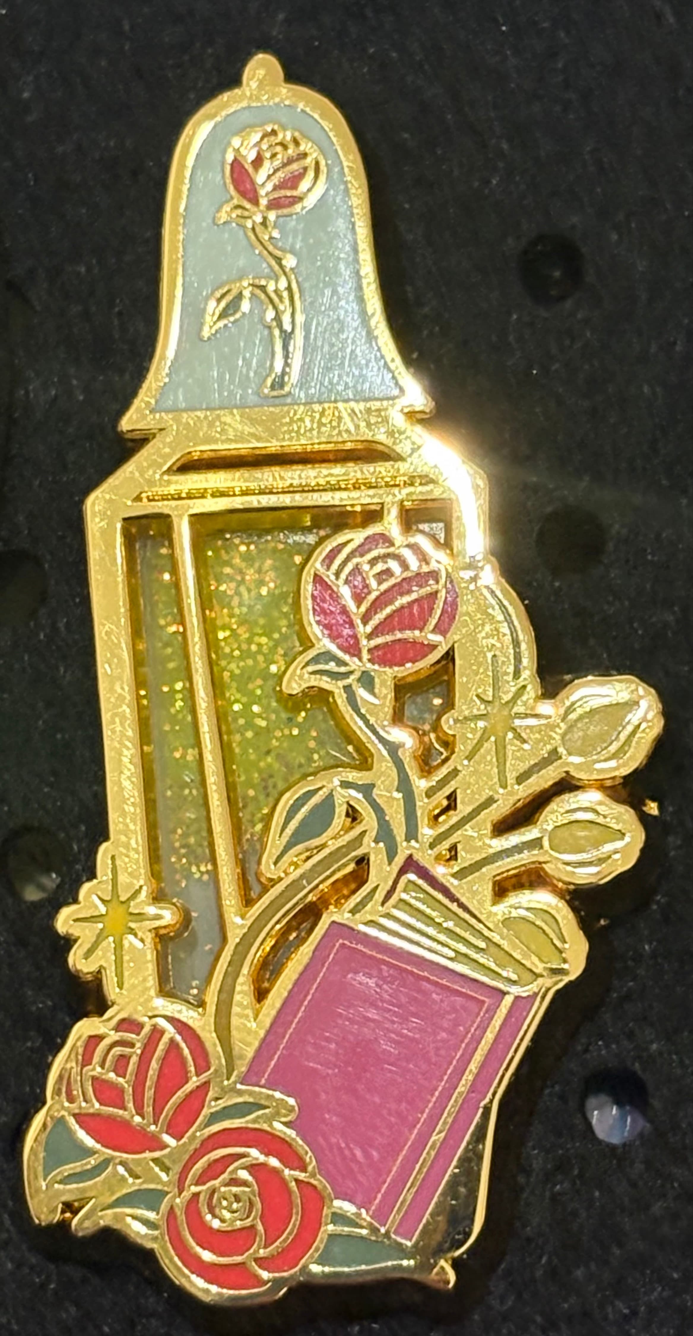 Belle princess glitter perfume bottle