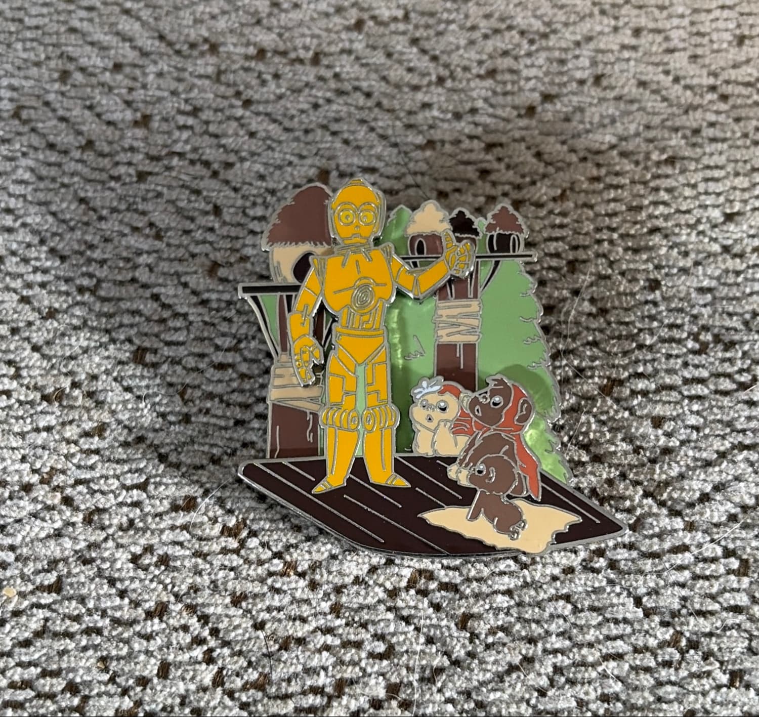 C-3PO and Ewoks - Star Wars Stylized Scenes