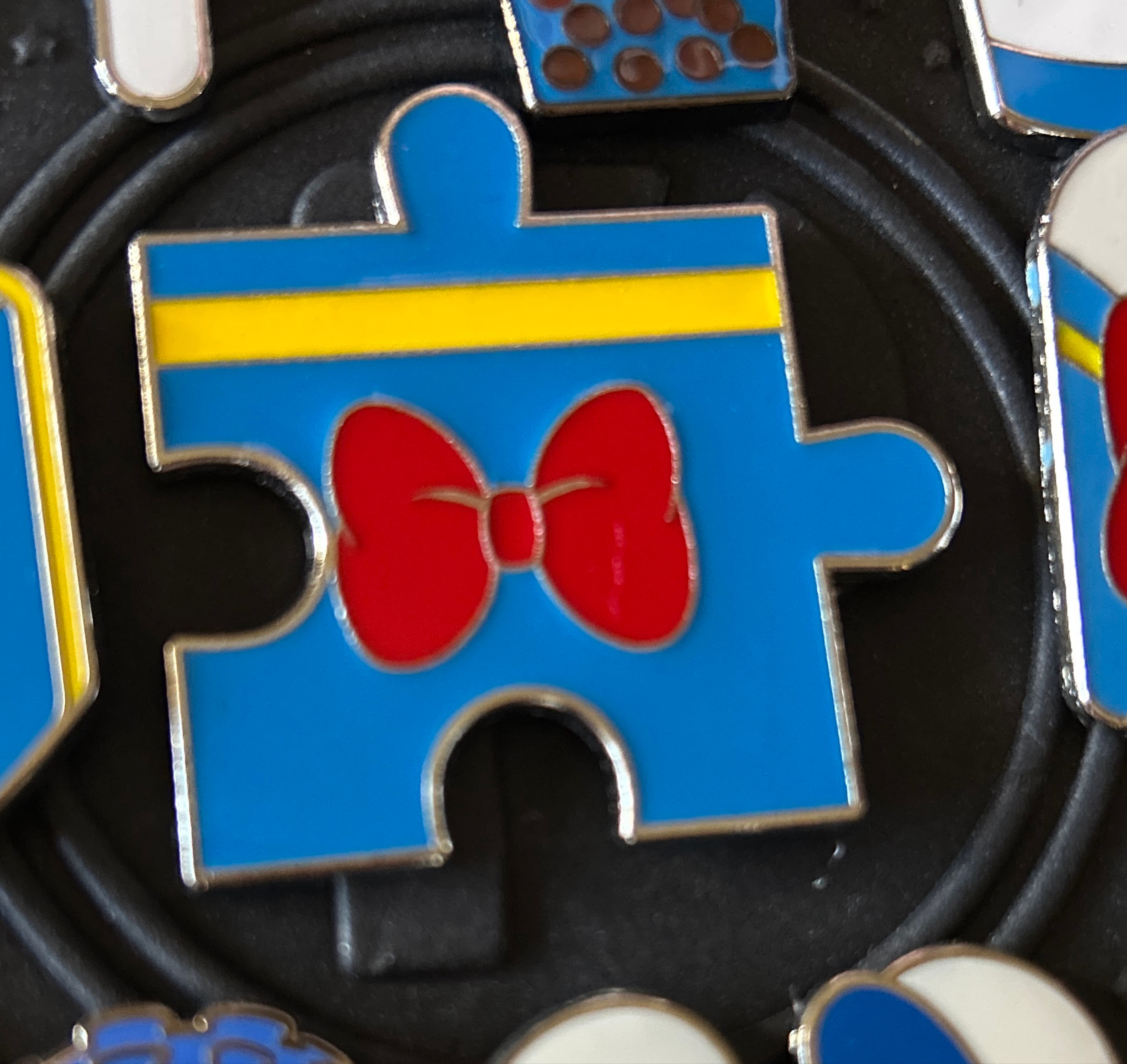 Donald Duck Puzzle Piece Hidden Mickey Pin