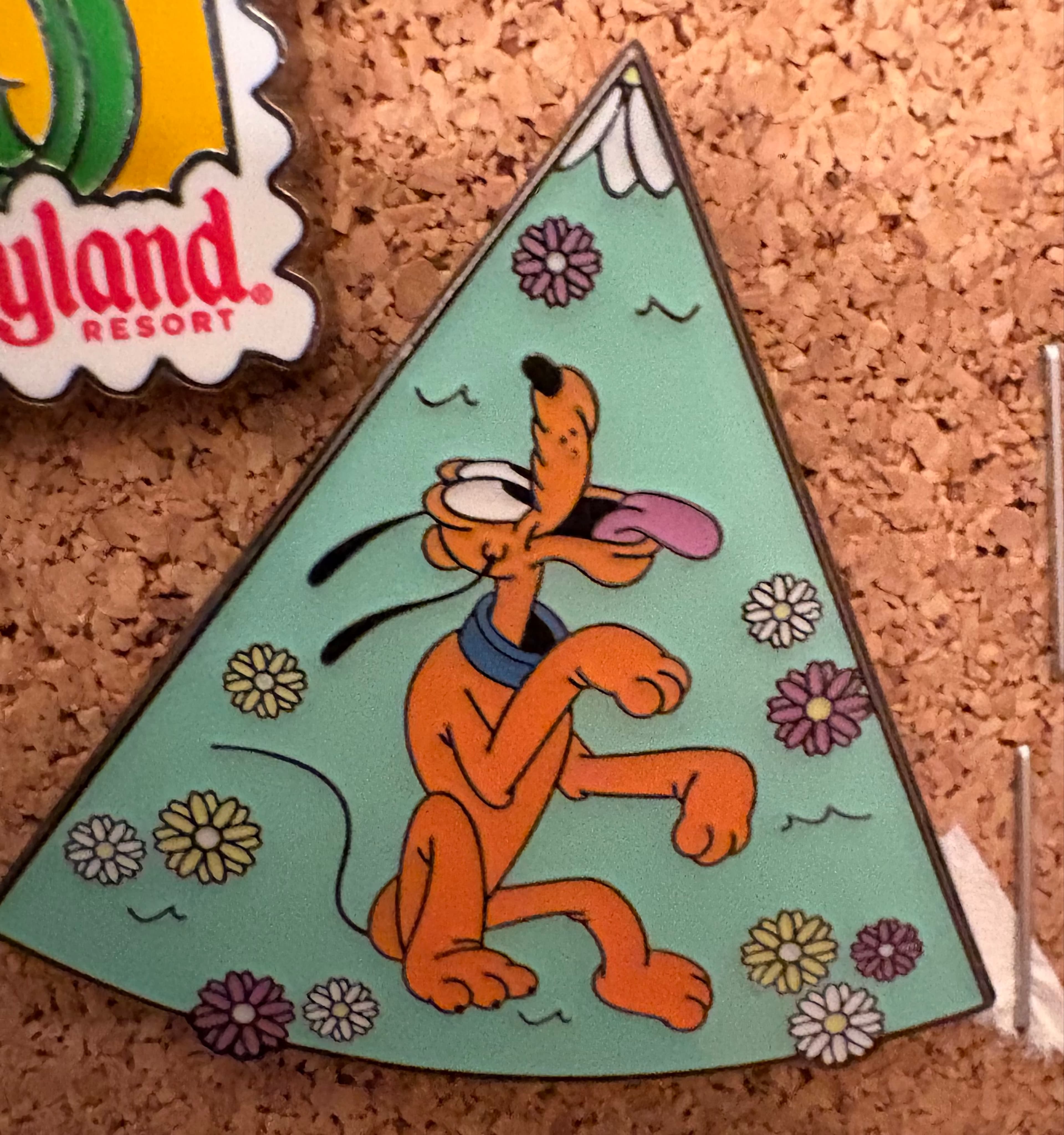 2024 Loungefly Disney Mickey and Friends Flower Field Puzzle Enamel Pluto Pin