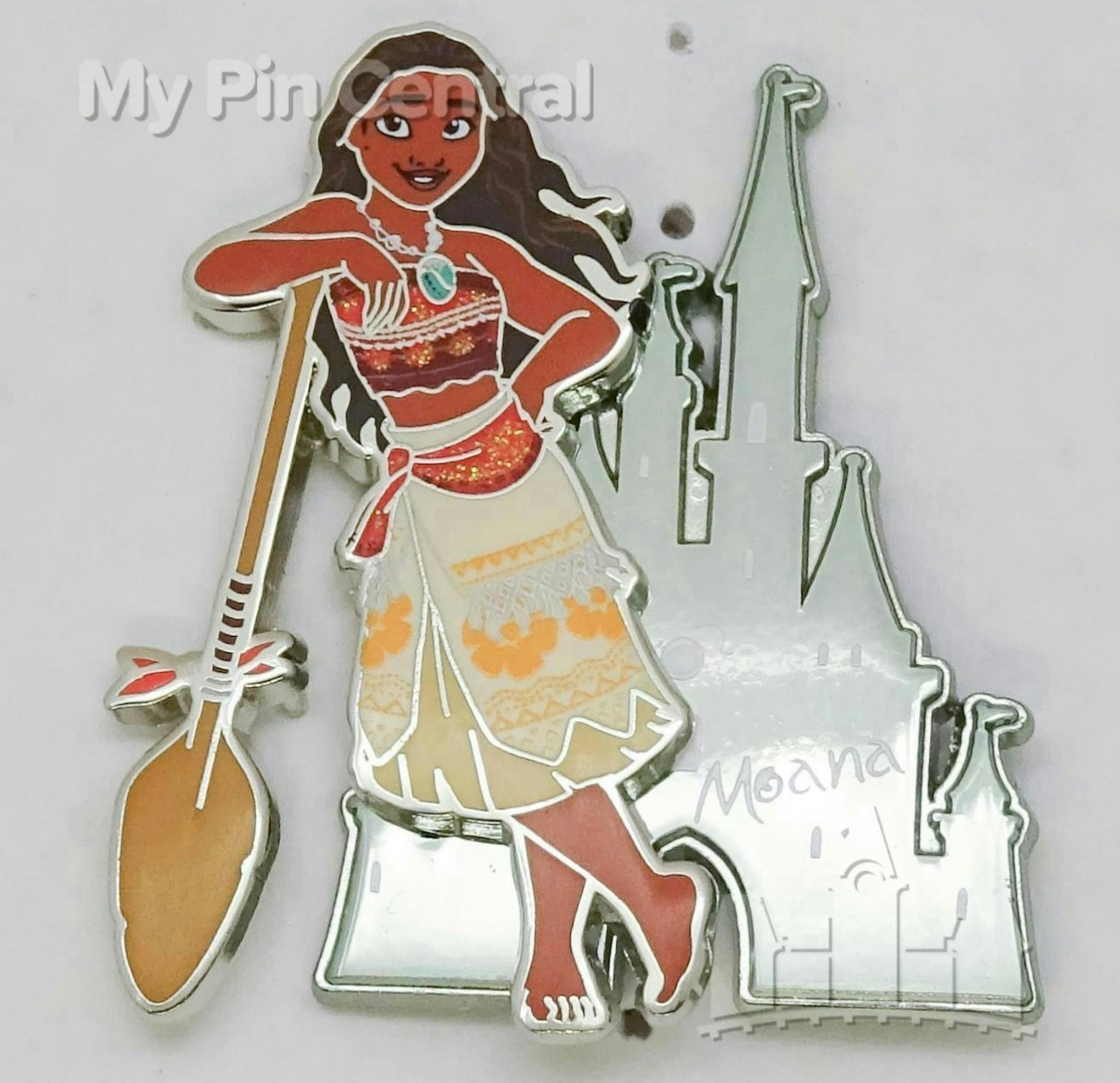 Moana Princess Signature Castle Pin front