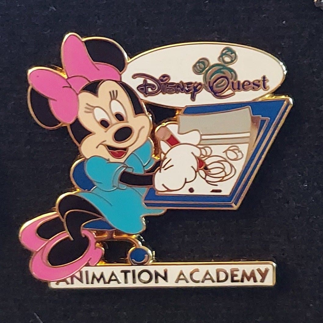 Minnie Mouse Disney Quest Animation Academy Trading Pin