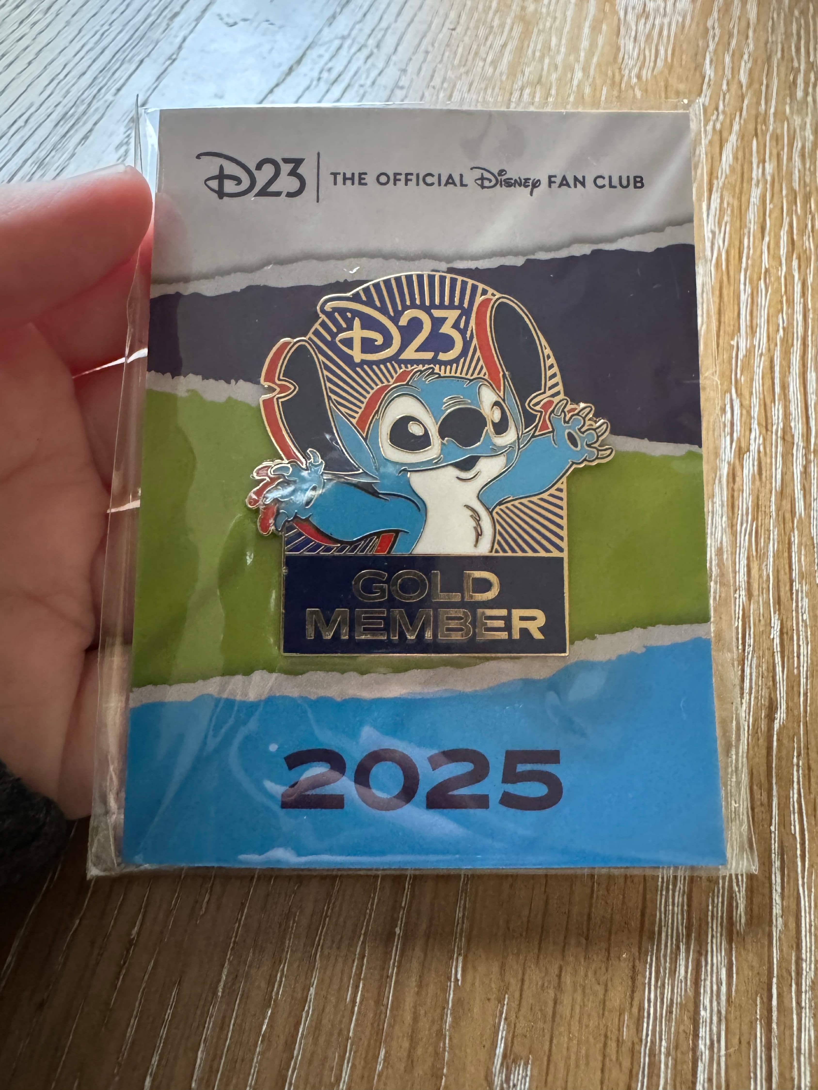 2025 D23 Gold Member Stitch Pin