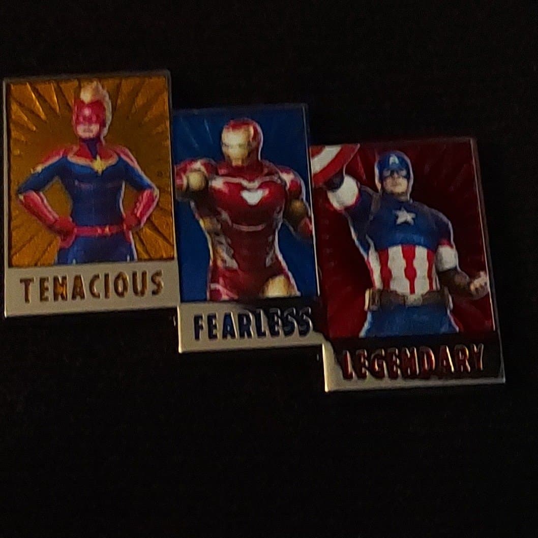 Captain Marvel, Iron Man and Captain America - Tenacious, Fearless, Legendary