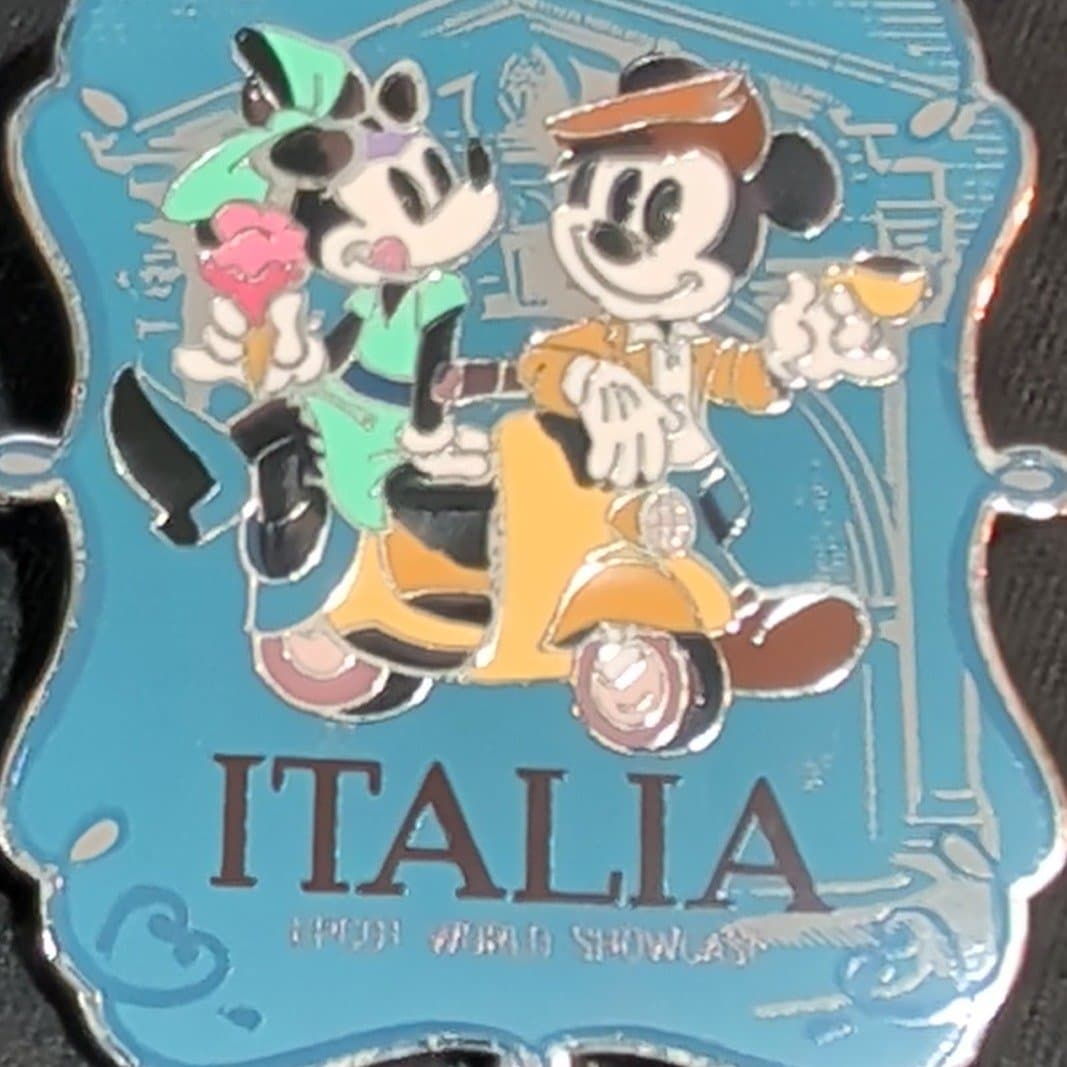 EPCOT World Showcase - Italy Mickey and Minnie Mouse with Scooter and Snacks