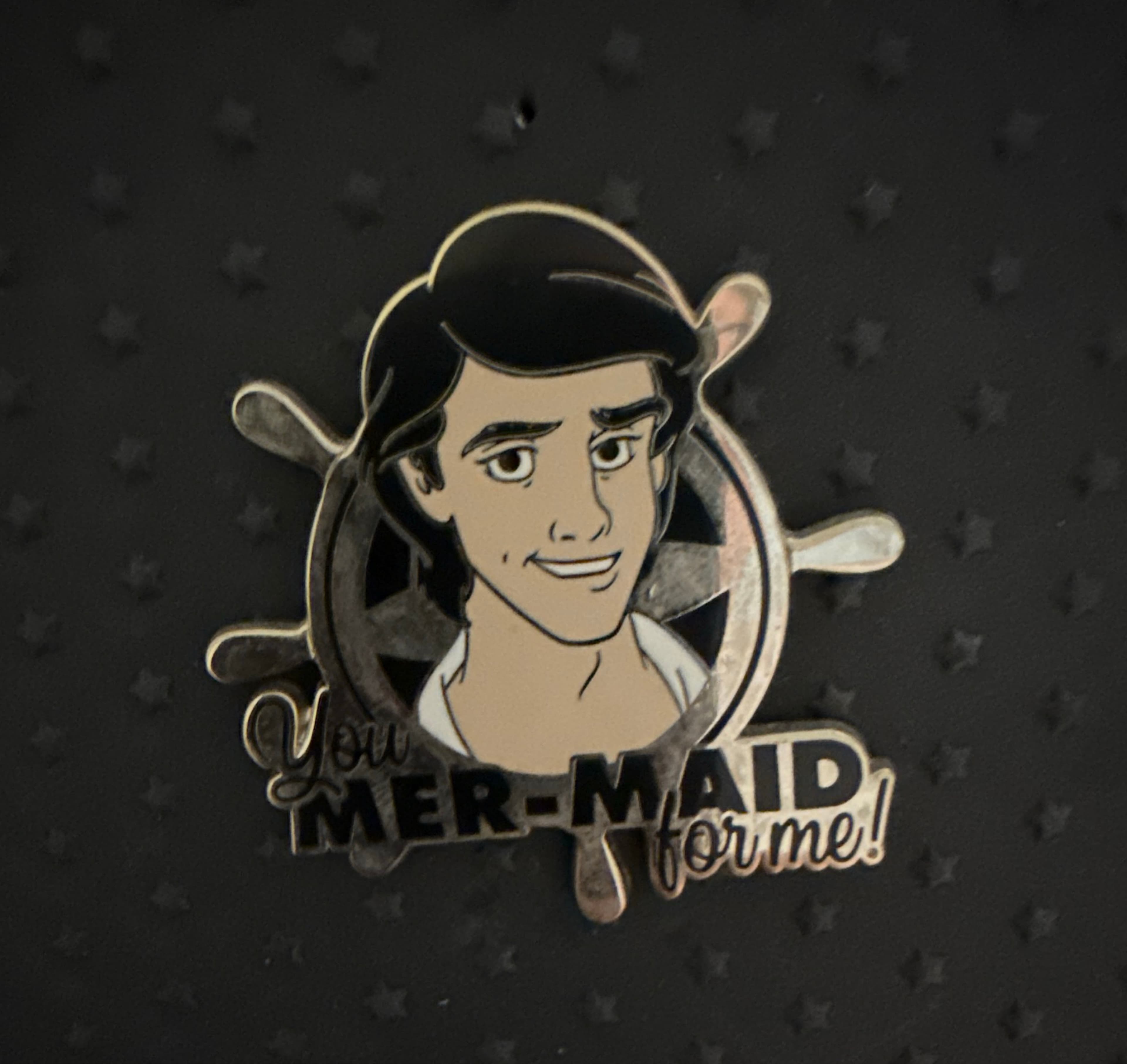 Prince Eric 'You Mer-Maid for me!' Ship Wheel Pin