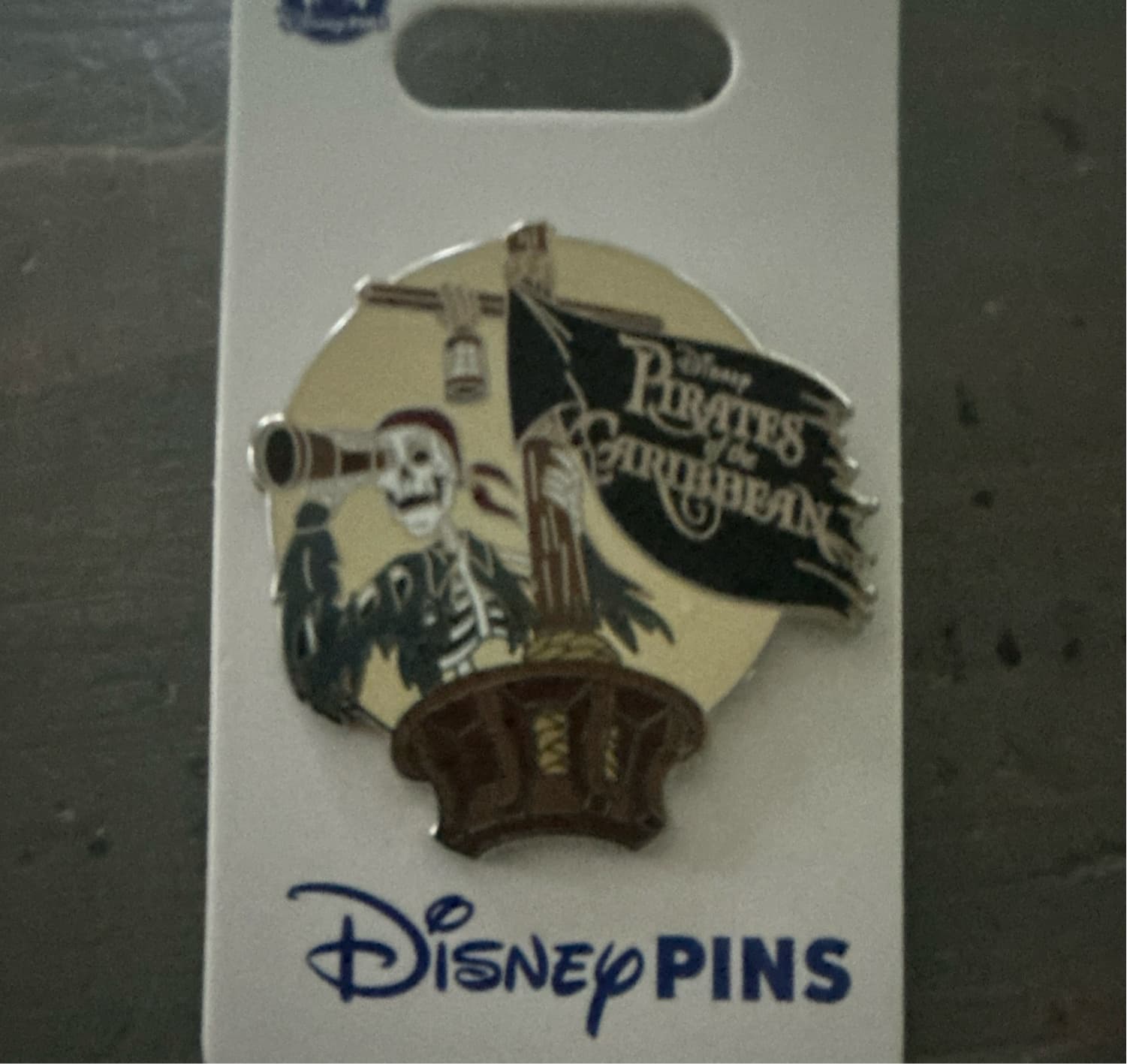 Pirates of the Caribbean Skeleton in Crow's Nest with Spyglass Pin