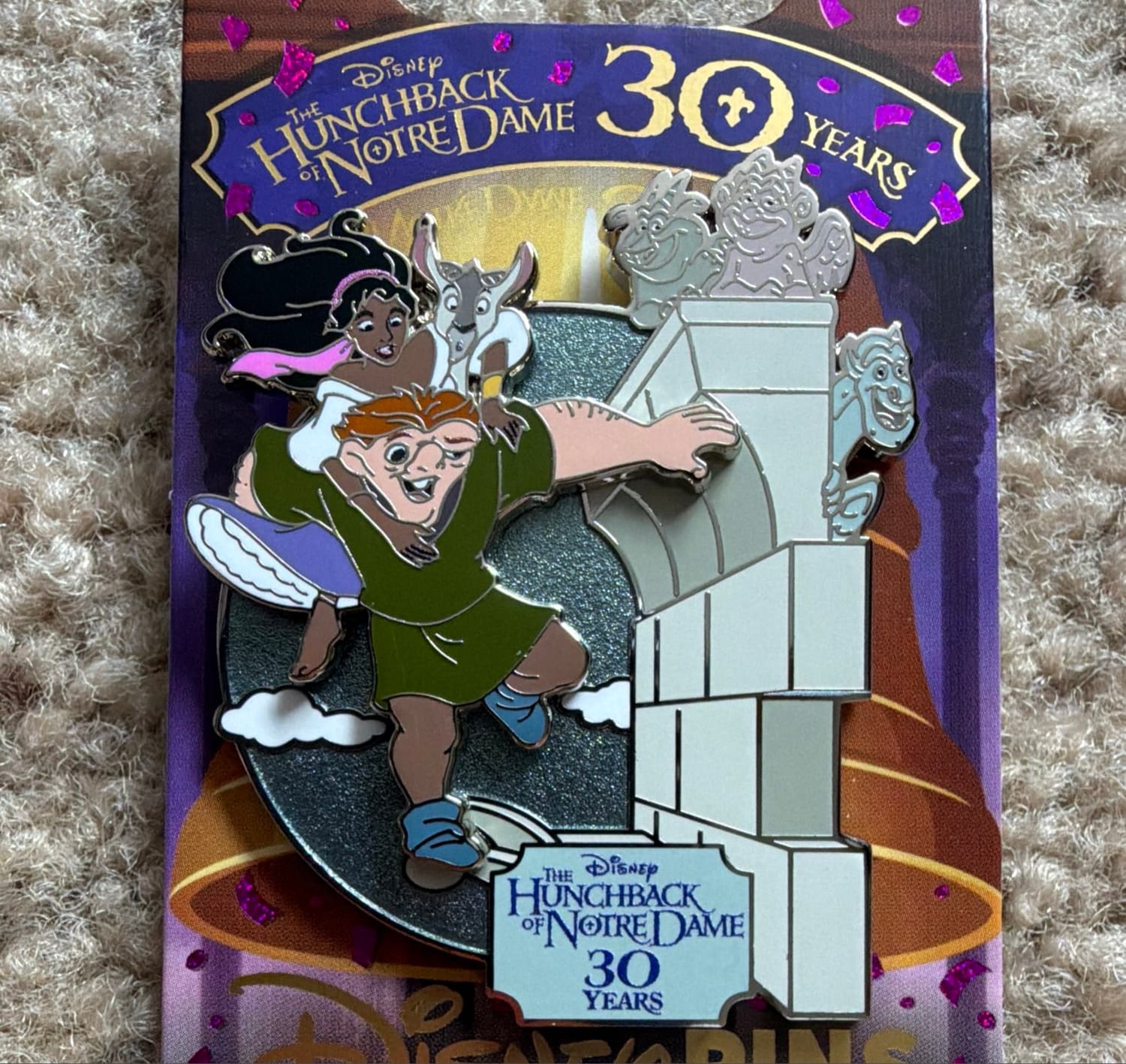 The Hunchback of Notre Dame 30th Anniversary Mystery Pin Set