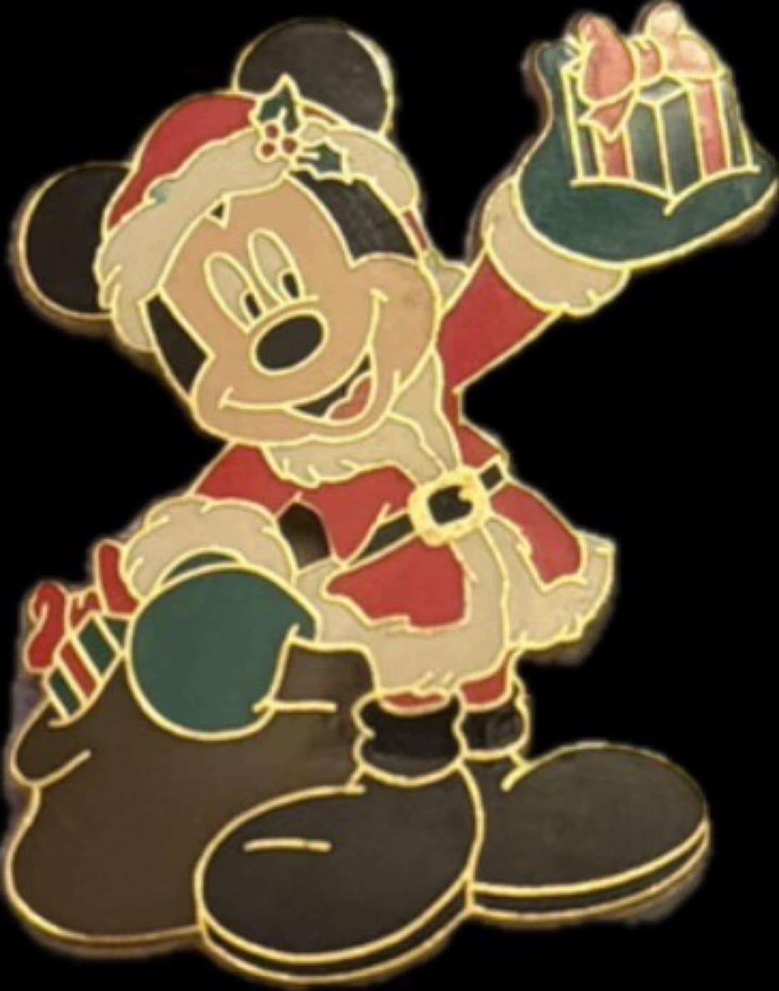 Santa Mickey with a Bag of Presents