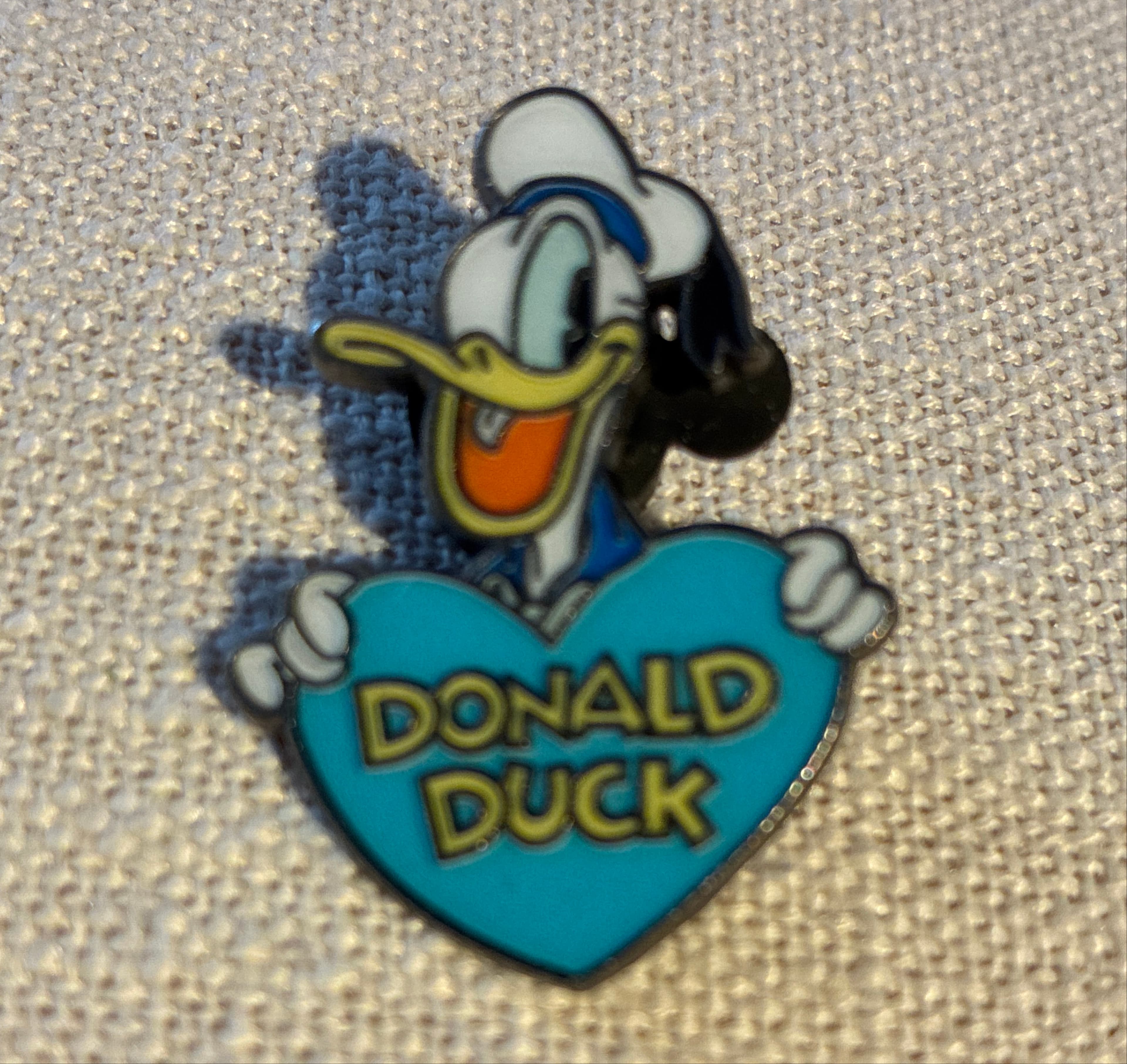 Donald Duck - FAB Five Heart with Name - Blue