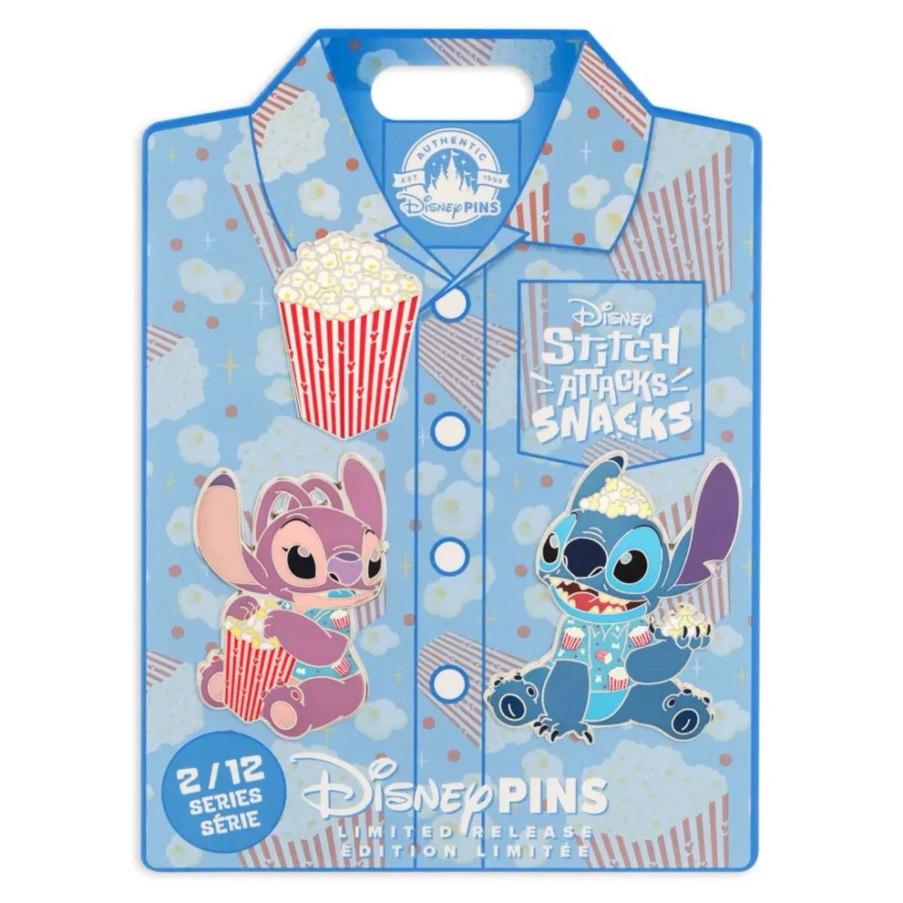 Stitch and Angel with Popcorn Set - February
