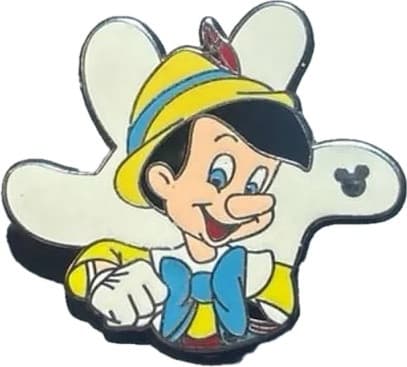 Pinocchio - White Glove Silhouette - DLR Hidden Mickey 2013: Wave B