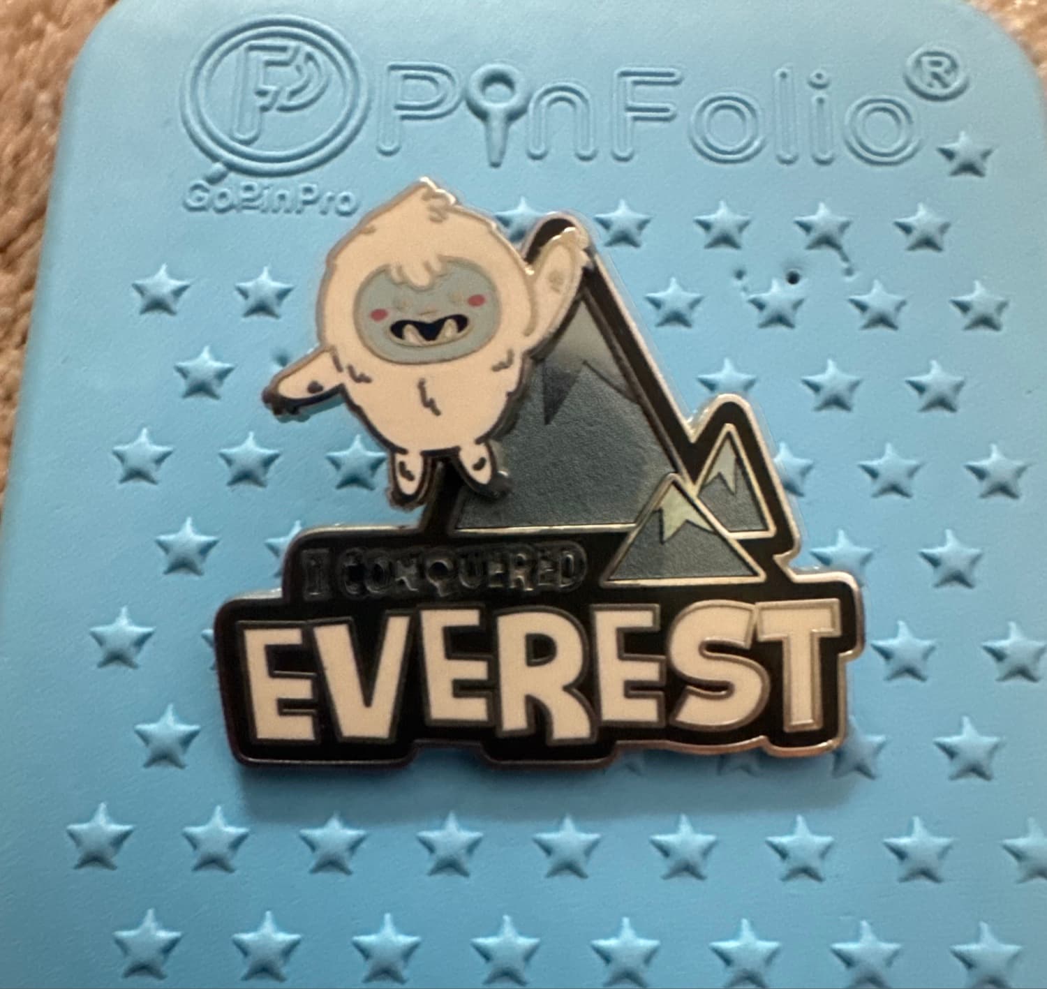 I Conquered Everest Yeti Pin