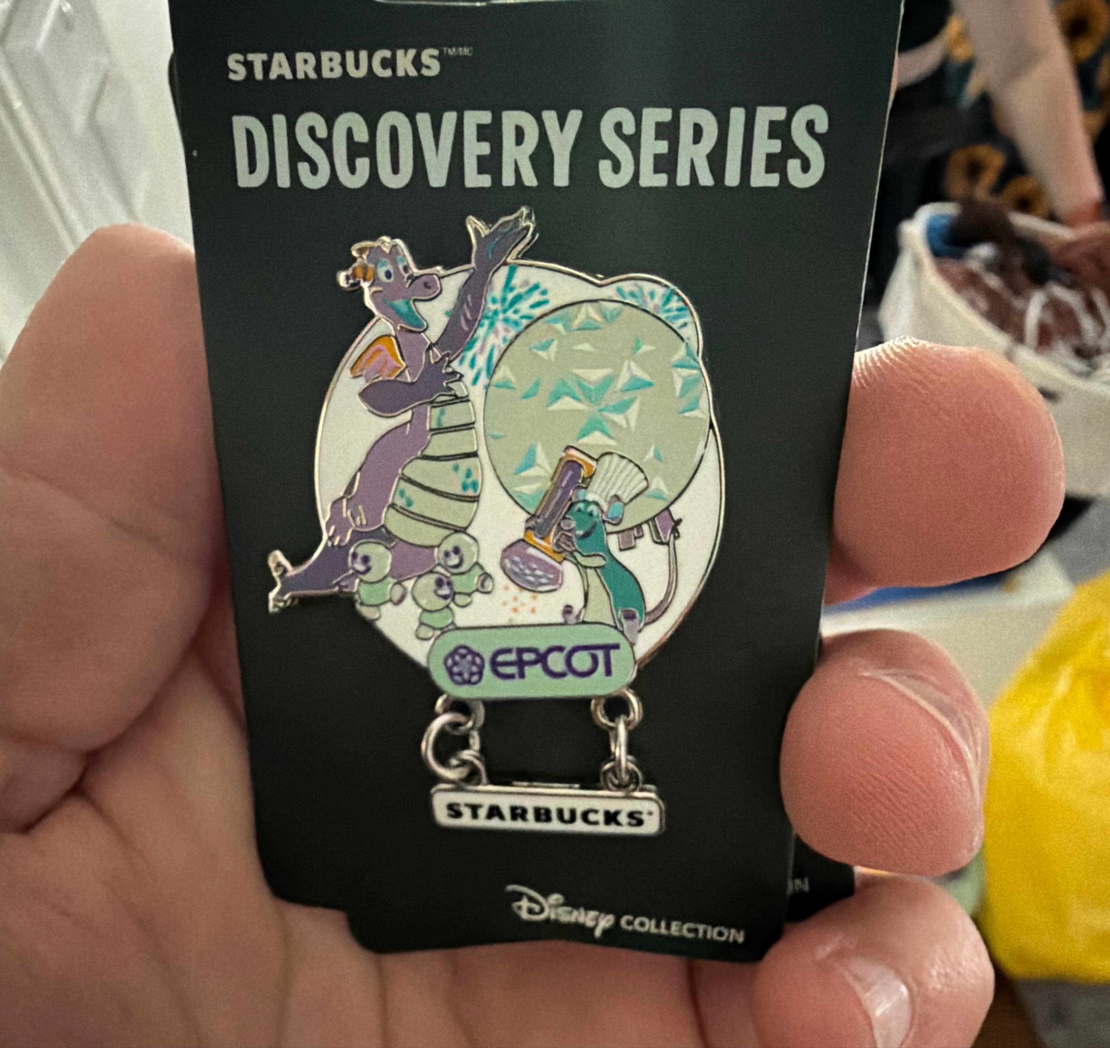Disney Starbucks Discovery Series EPCOT Pin - Figment, Remy, Snowgies, Spaceship Earth