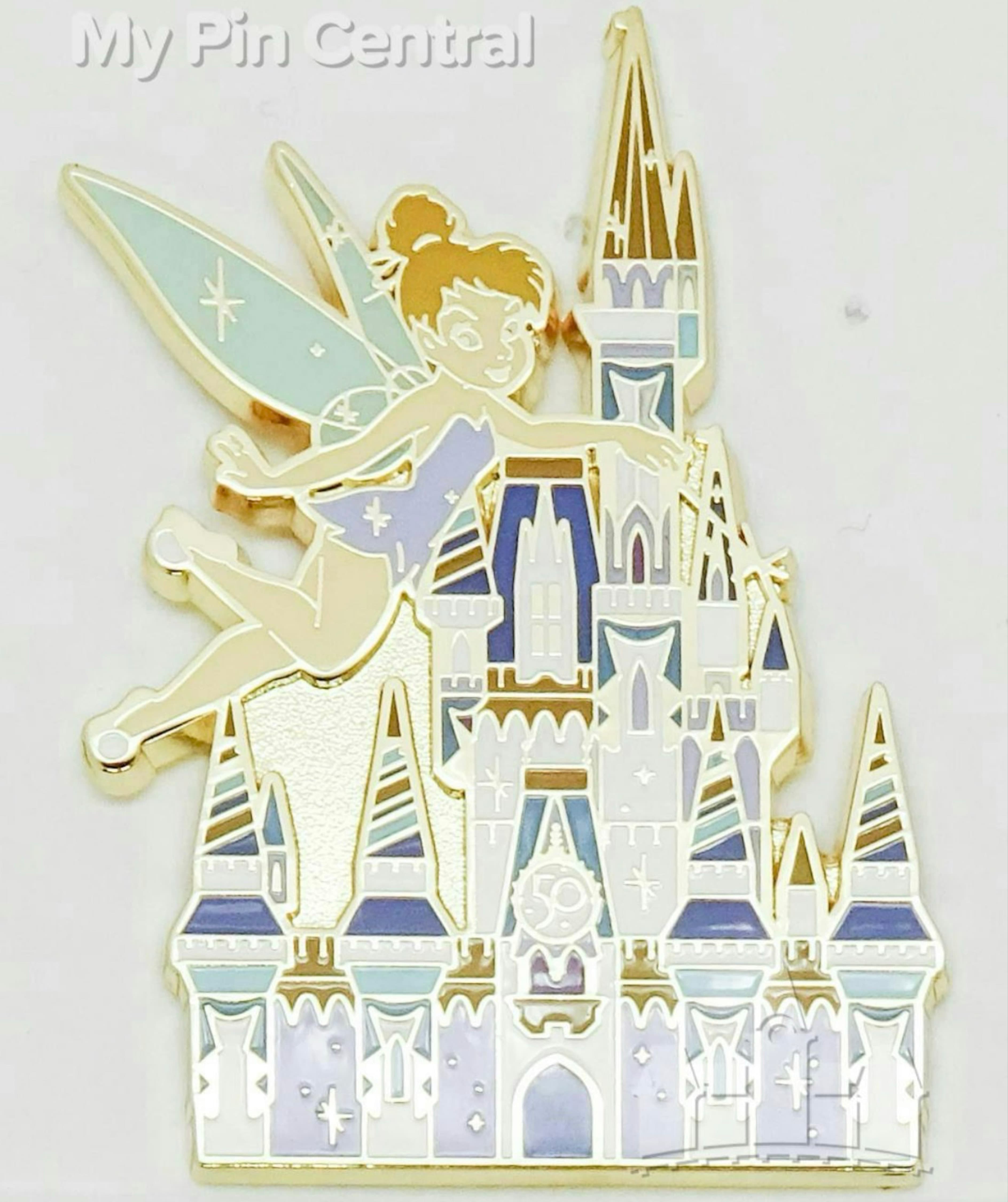 Walt Disney World 50th Anniversary Park Icons - Magic Kingdom and Tinker Bell