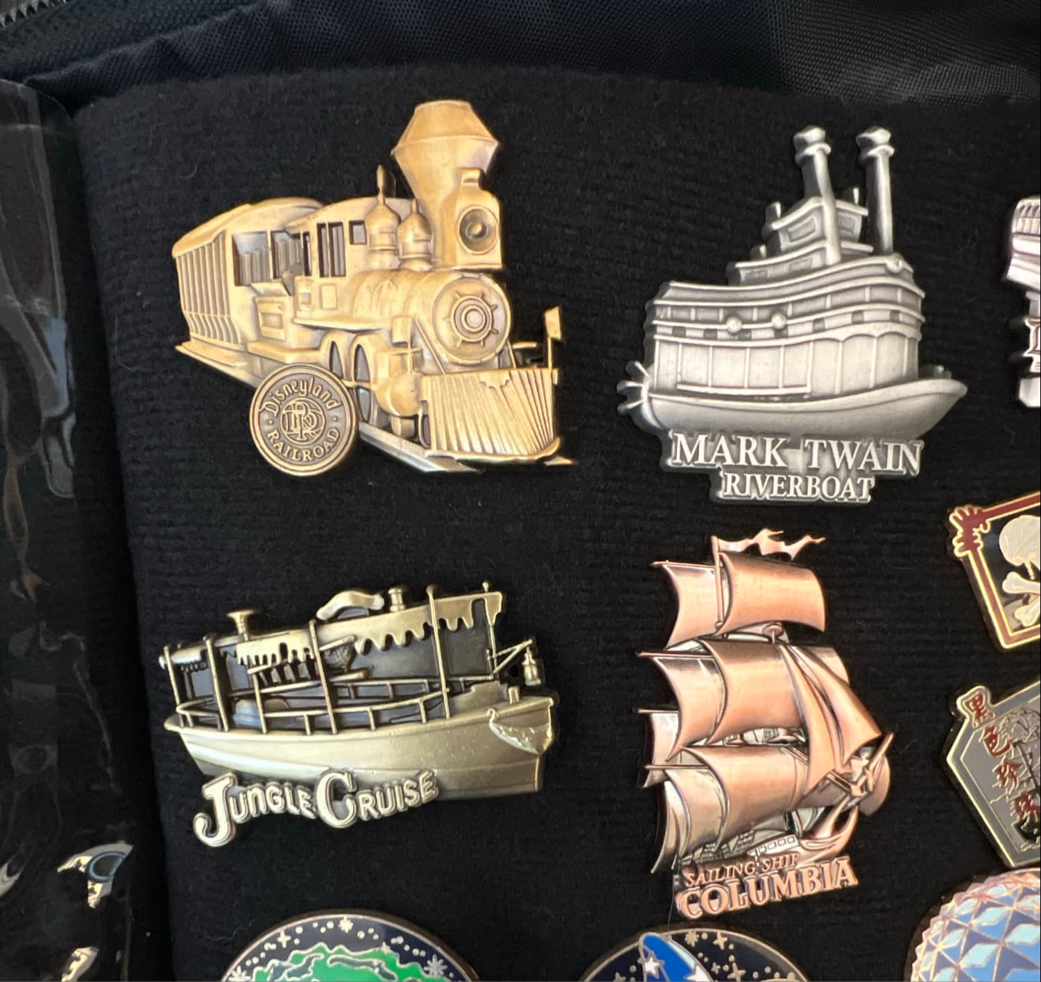 "Tour the Lore" Transportation Passholder Pin Set