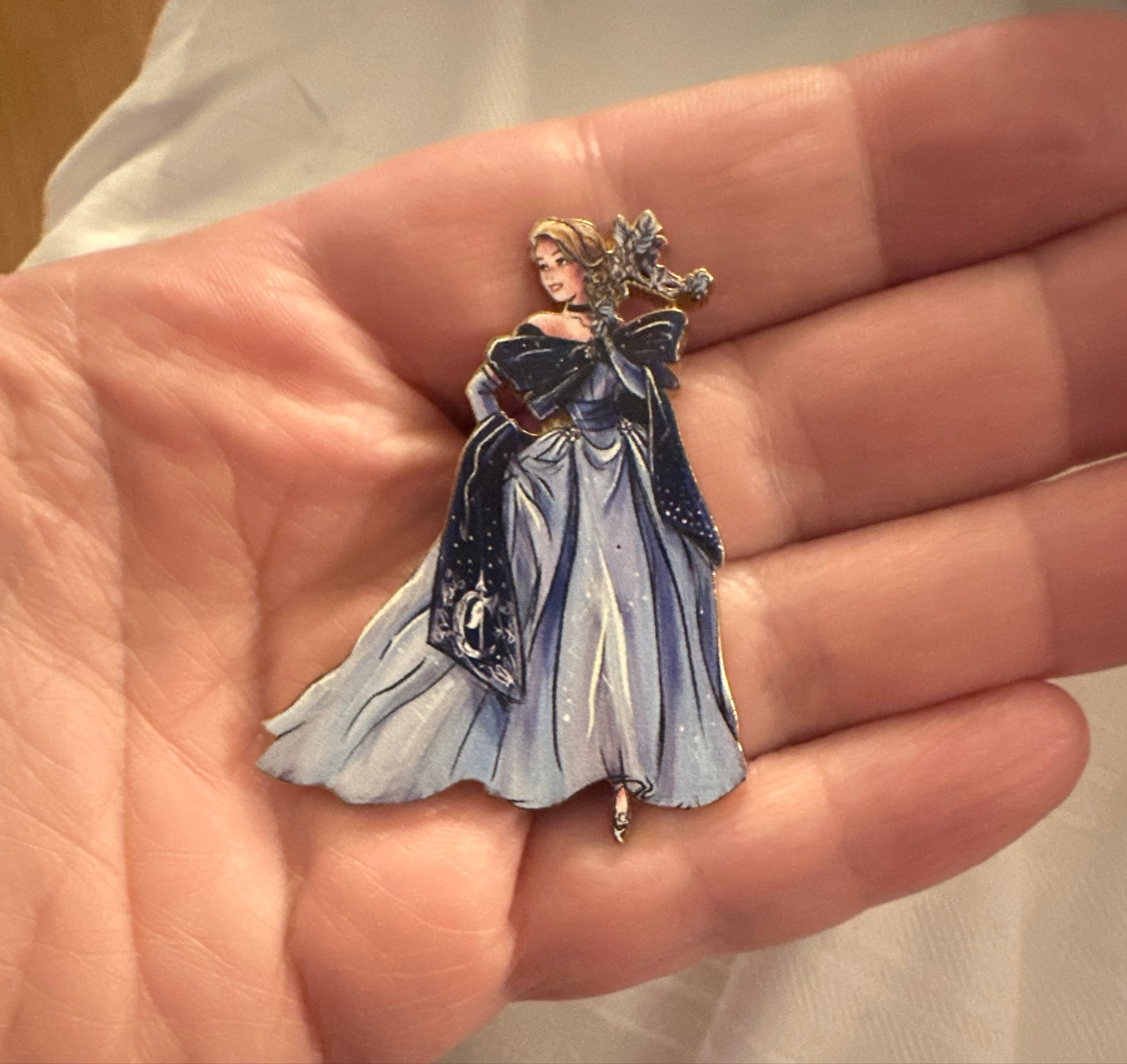 Aurora Blue Dress Astral Realms Fantasy Pin