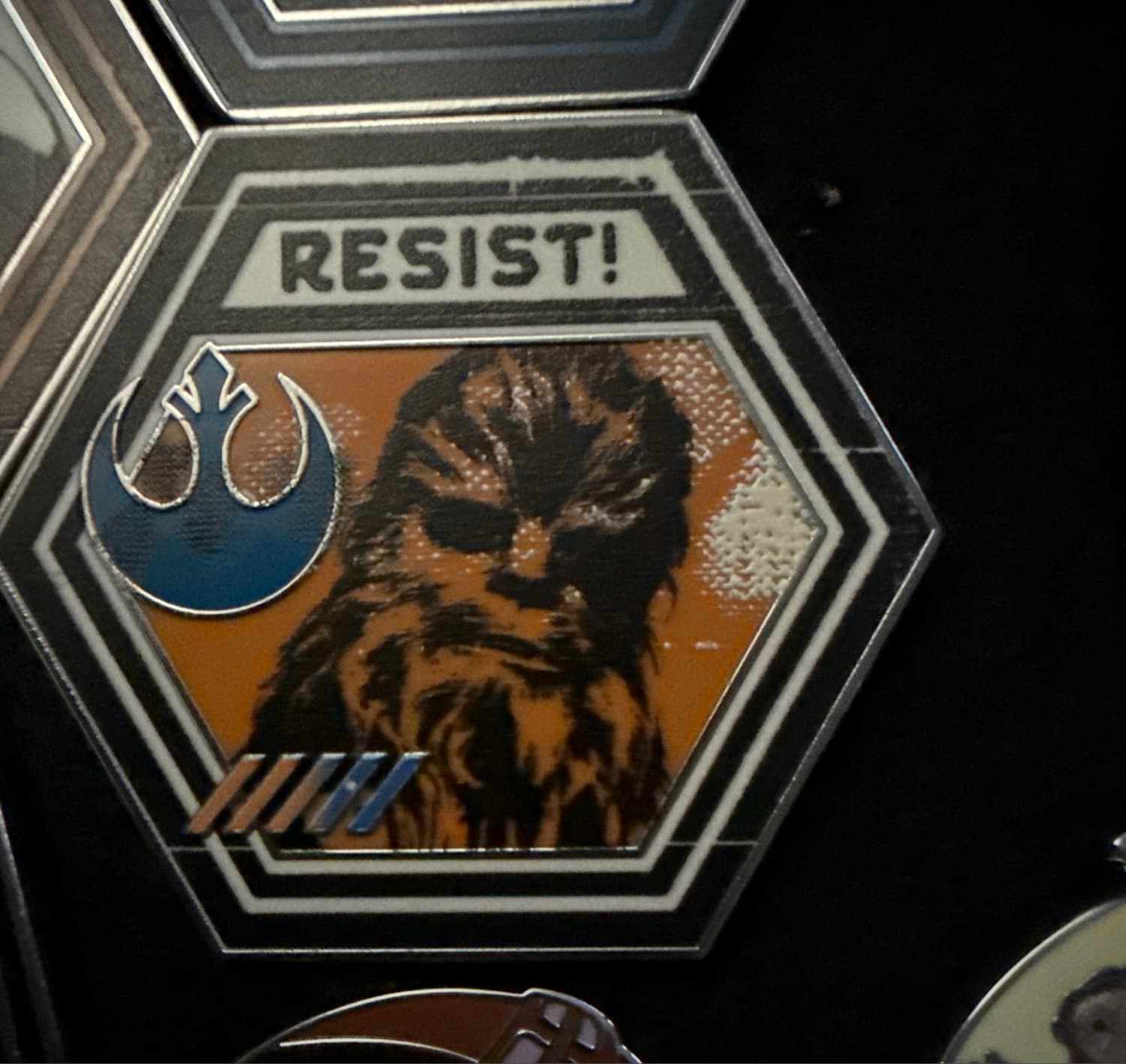 Chewbacca Resist! Hexagonal Pin