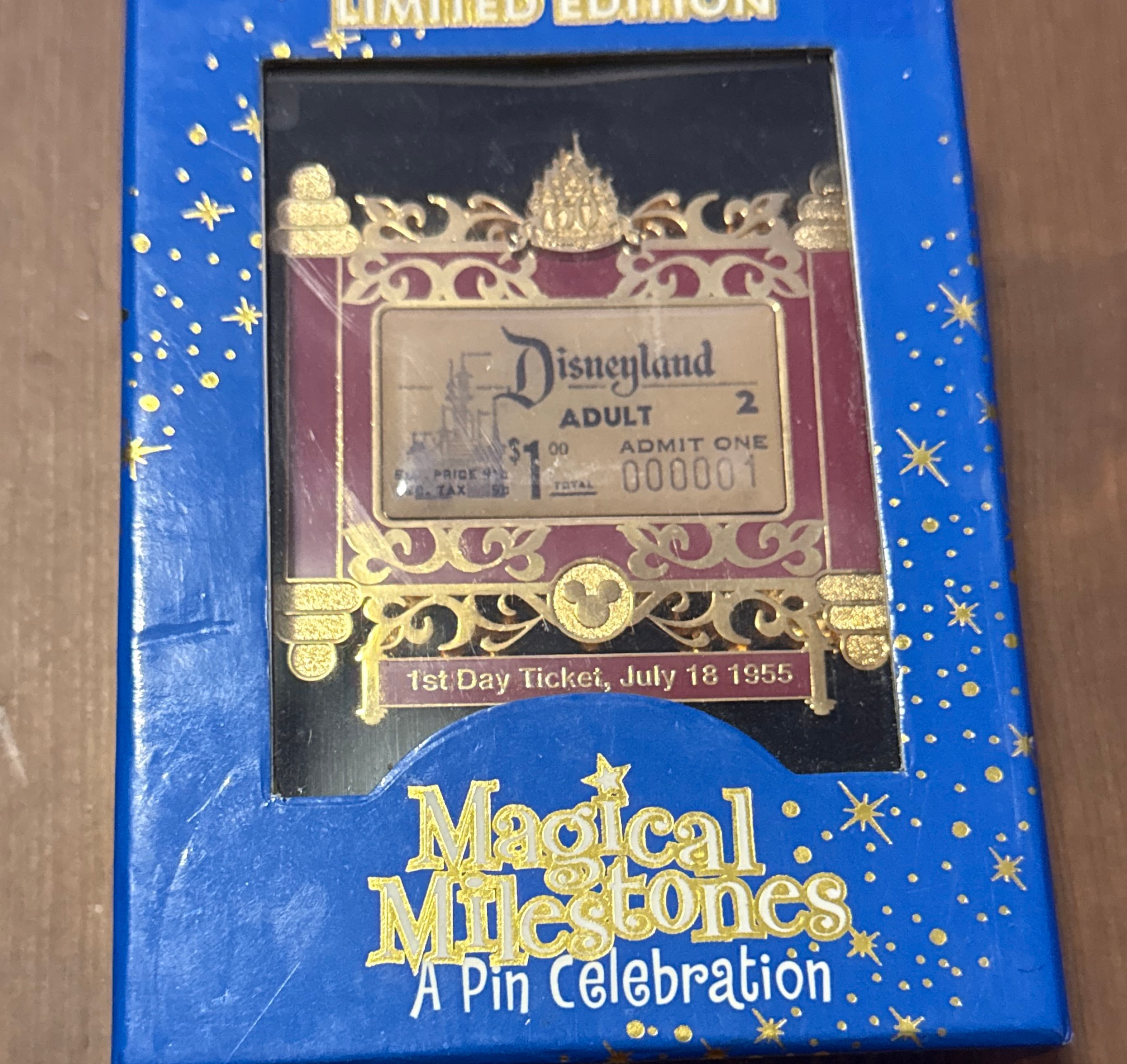 First Day Ticket, July 18, 1955 Jumbo - Magical Milestones: A Pin Celebration