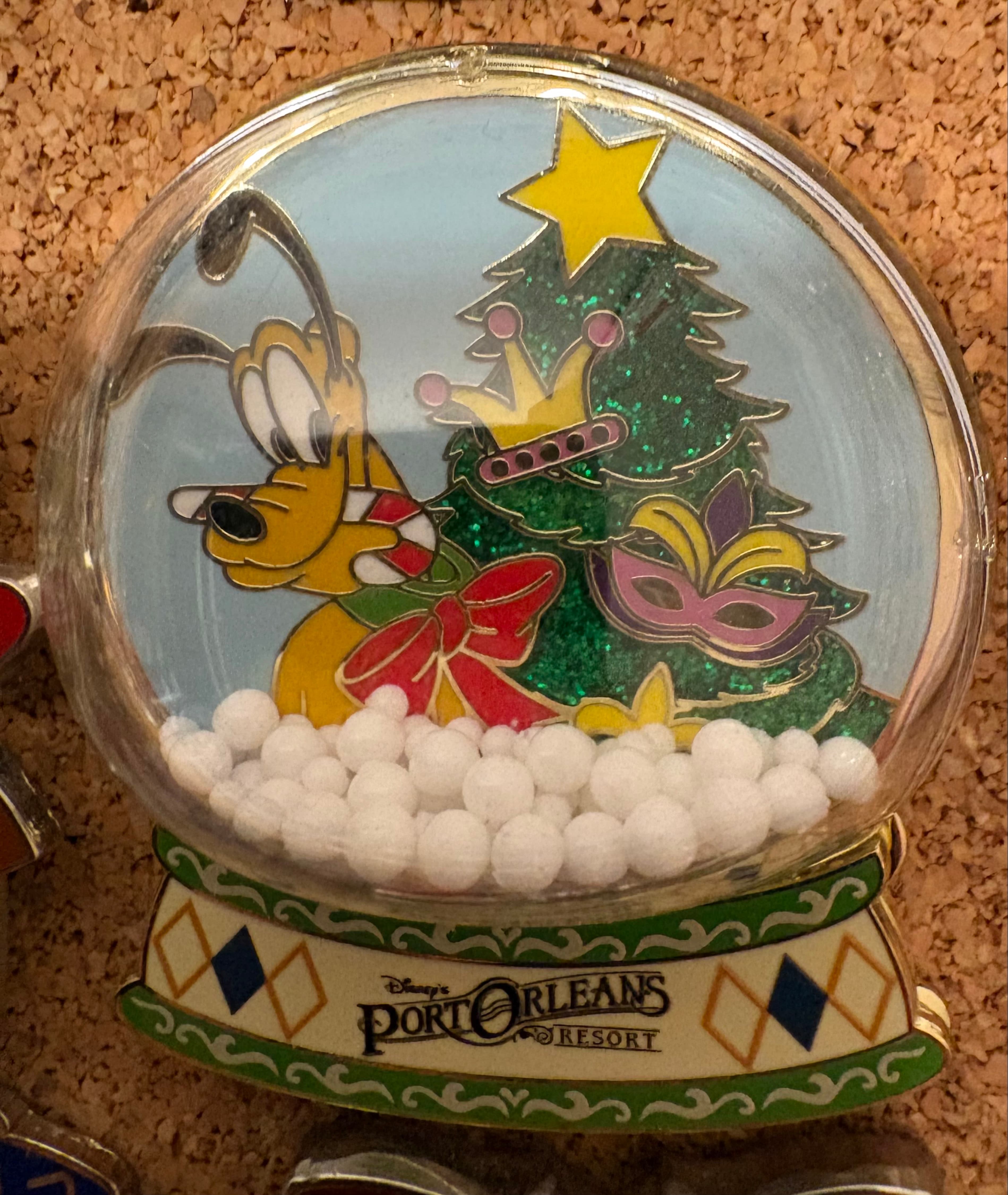 Pluto - Port Orleans Resort Holiday Snow Globe Pin 2025